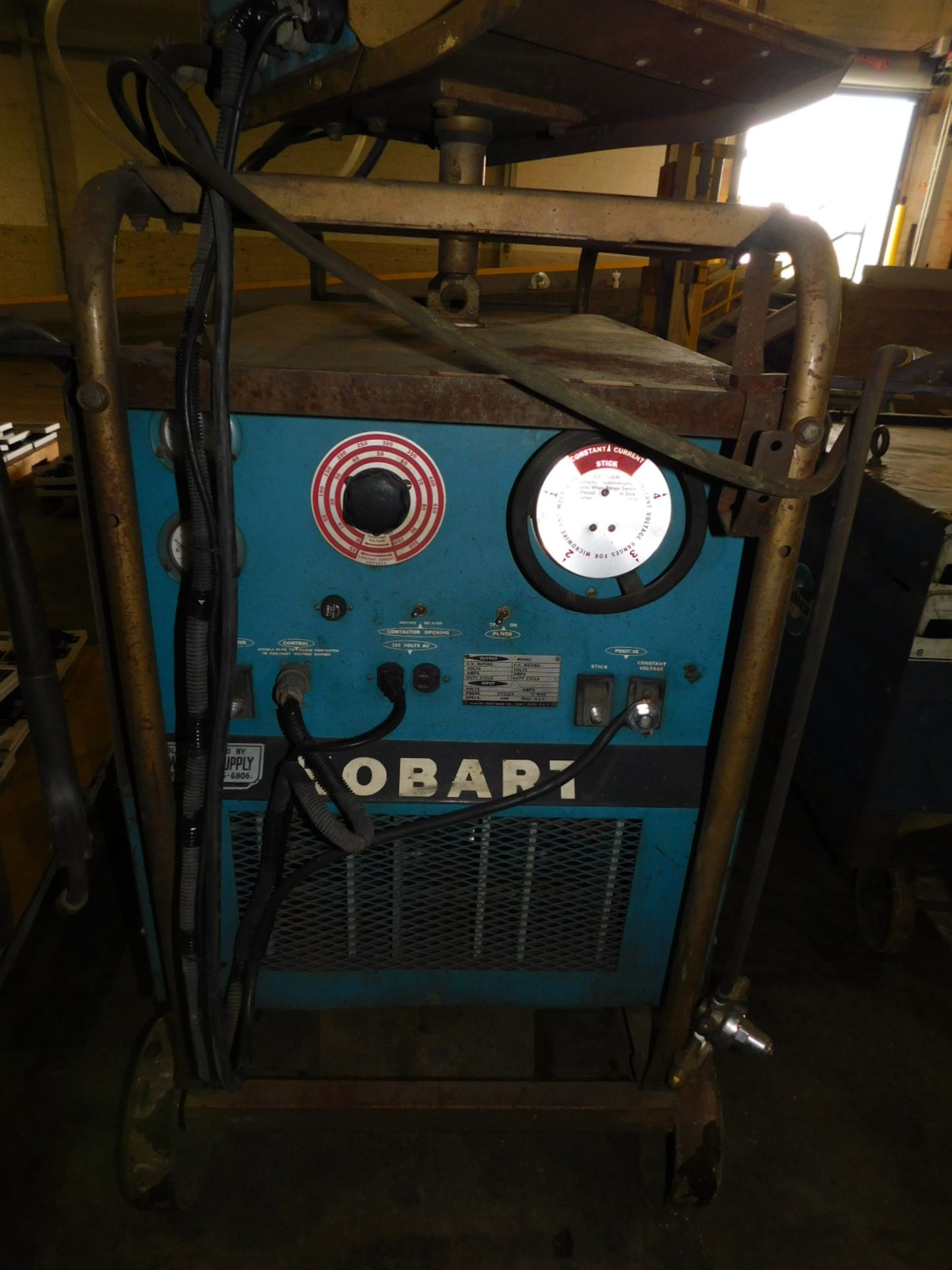 Hobart Welder Mdl RCC-610, 600 AMP Welder, W/Hobart Wire Feed, 230/460 Volt, 3-Phase, S/N 24RT-