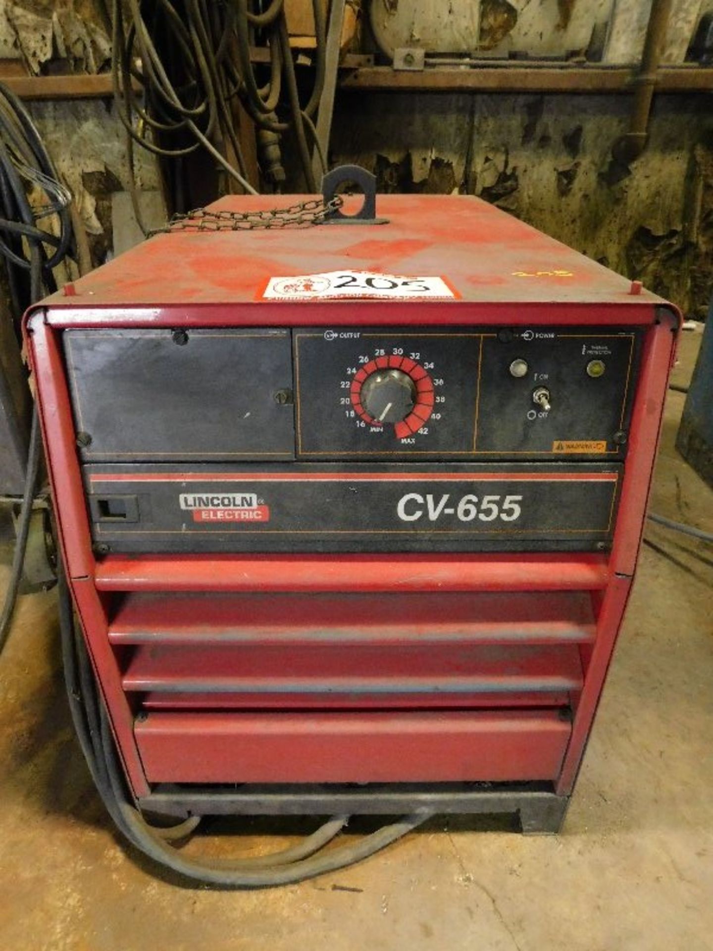 Lincoln CV-655 Welder, W/Lincoln LF-74 Wire Feed