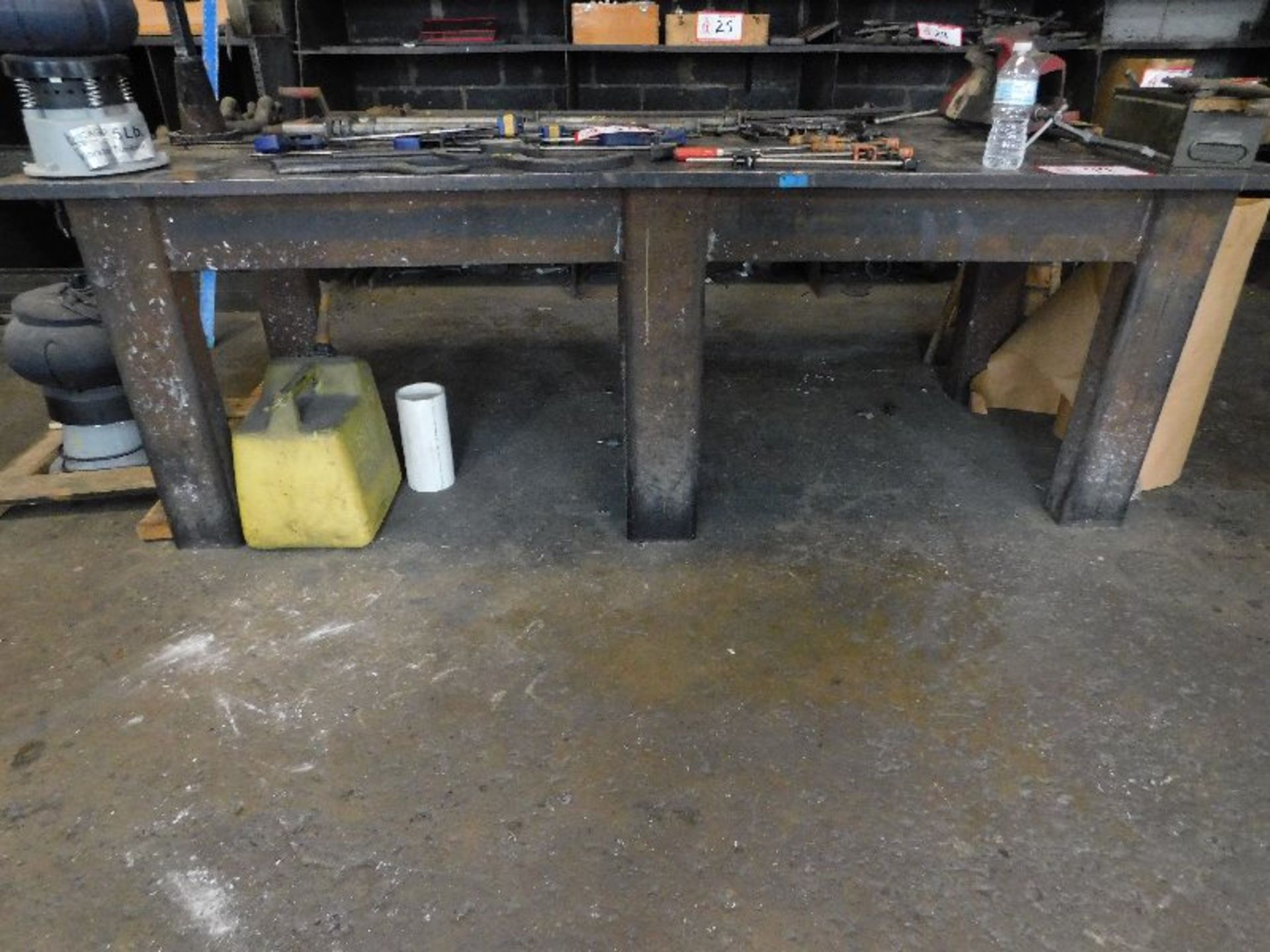 Custom Built Heavy Duty Steel Welding Table, 38" X 92"