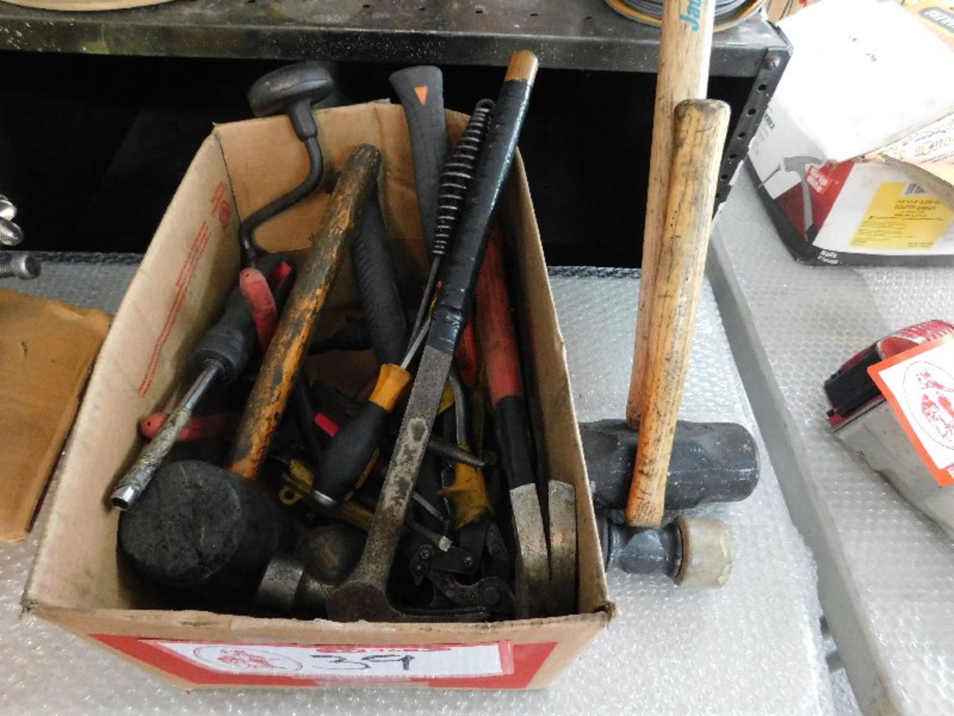 Contents Box, Misc. Hammers, Screwdrivers, Hand Tools, etc.