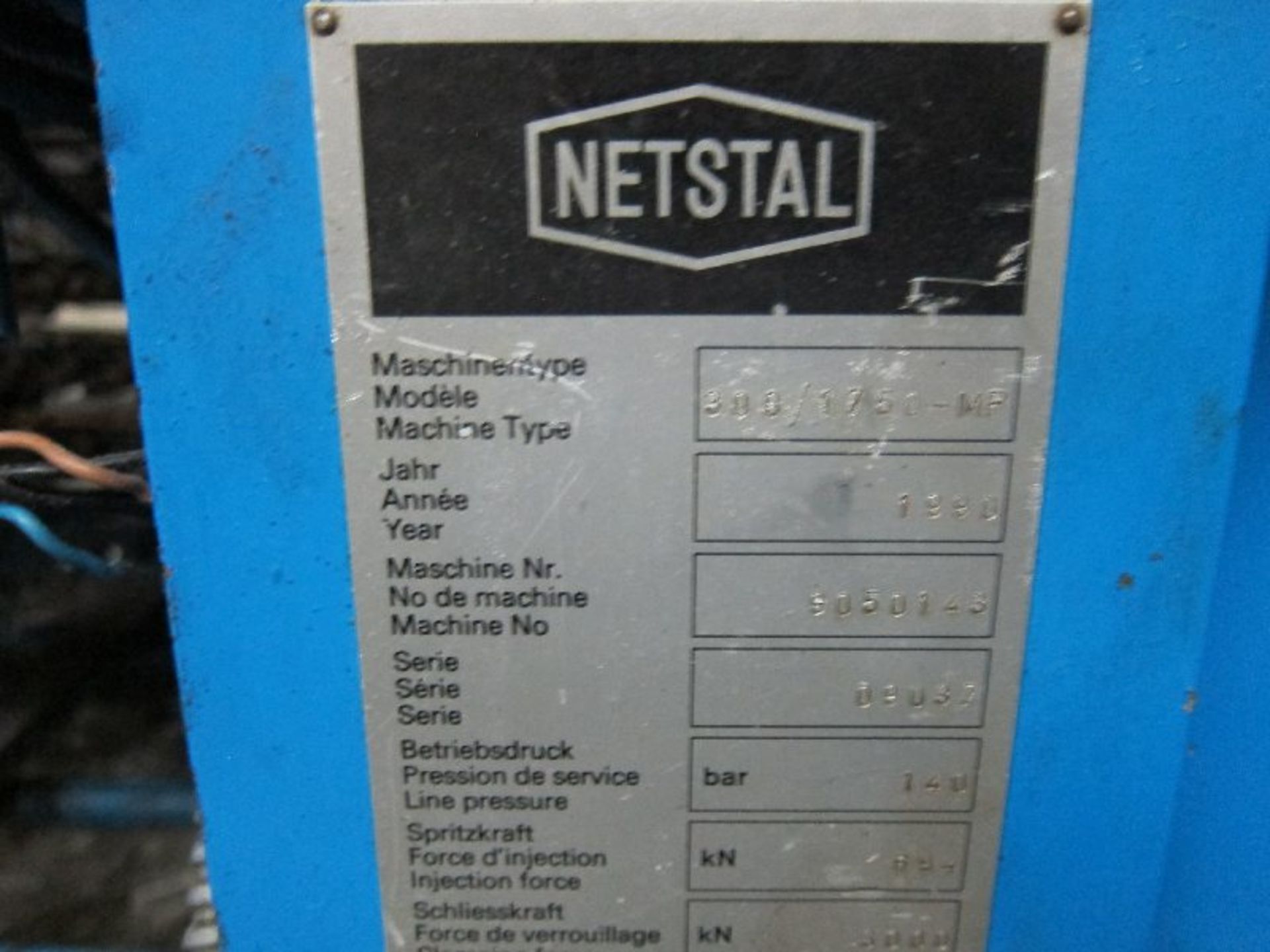 Netstal 330-Ton, 34.2oz Mdl N Series 0 , High Speed Injection Molder, W/Accumulator, Manufactured - Image 3 of 5