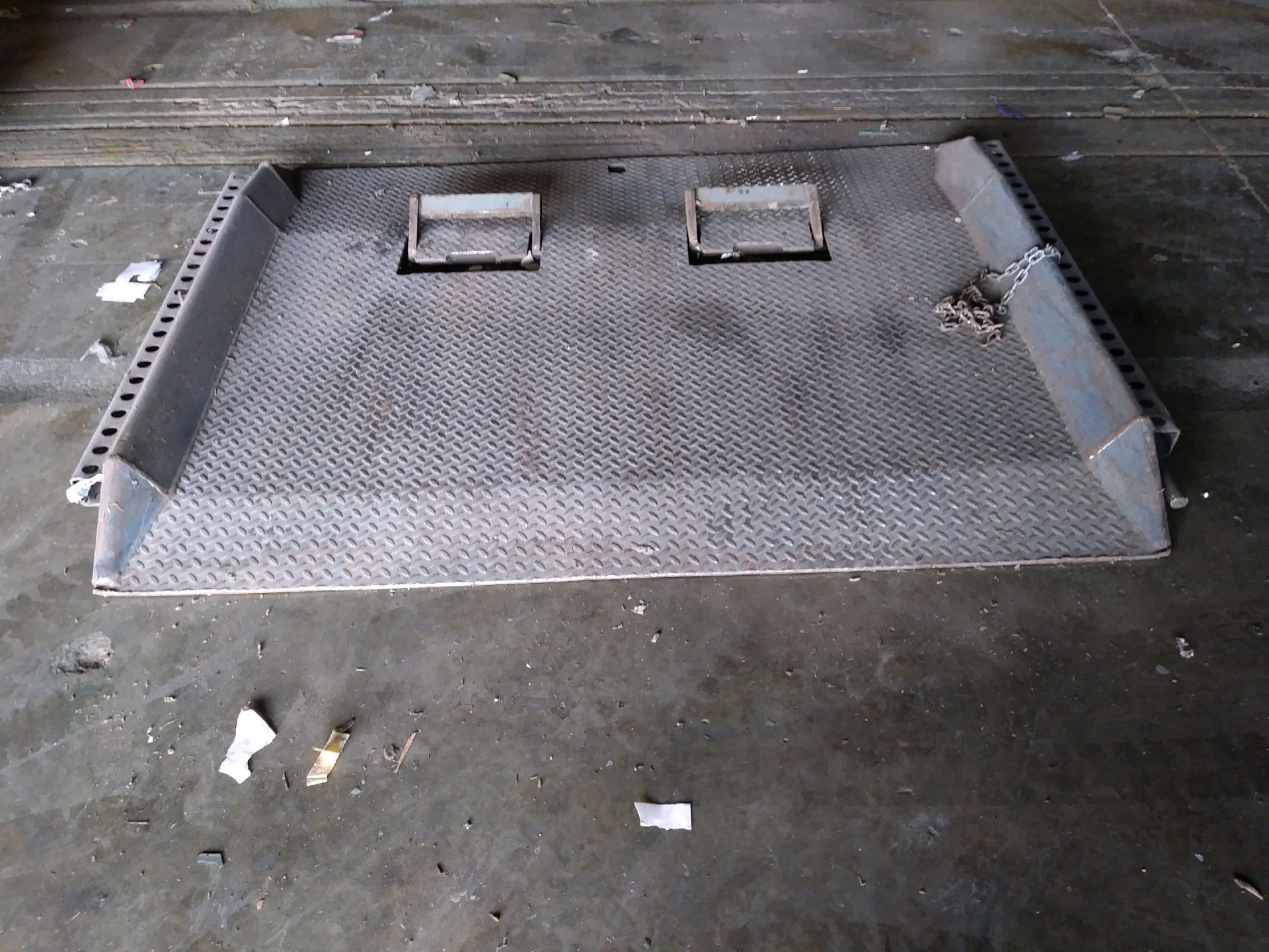 Steel Dock Plate, 20,000 lb Capacity, 72"w x 60"d
