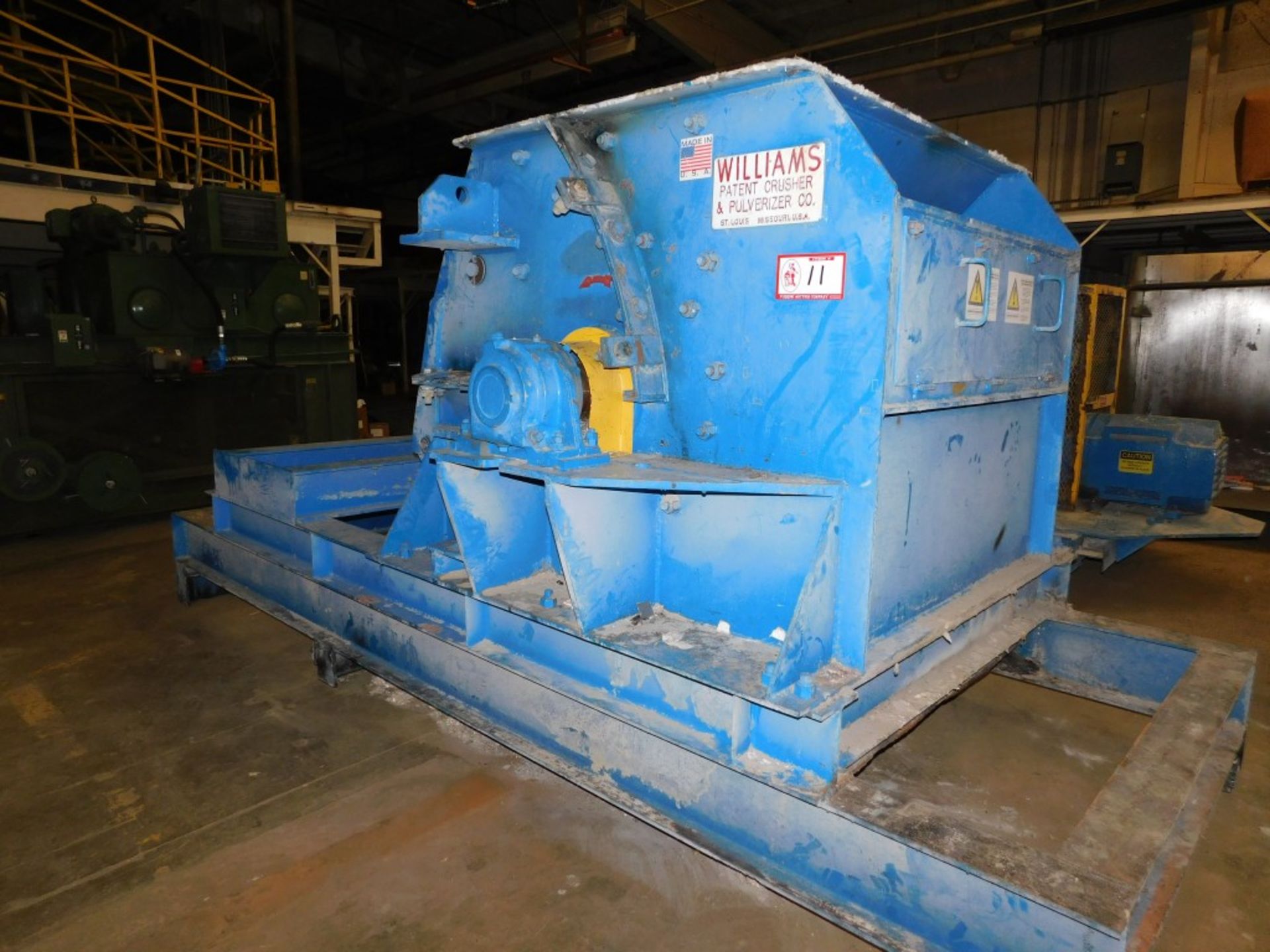 Williams Patent Crusher & Pulverizer, 52" x 40" Grinder/Hammer Hog, 200 HP, s/n 15775