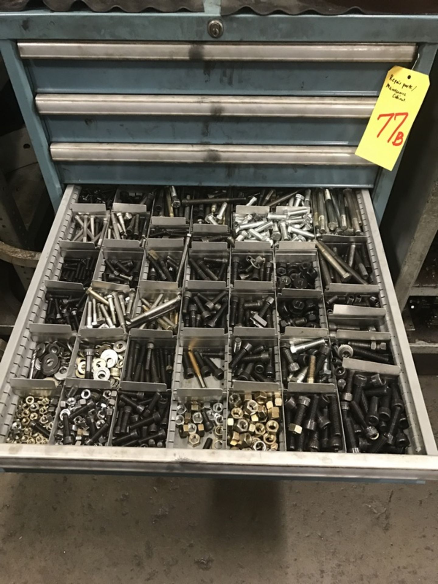 8-Drawer Vidmar Style Tooling Cabinet & Contents of Acme Gridley Repair Parts & maintenance surplus - Image 5 of 8