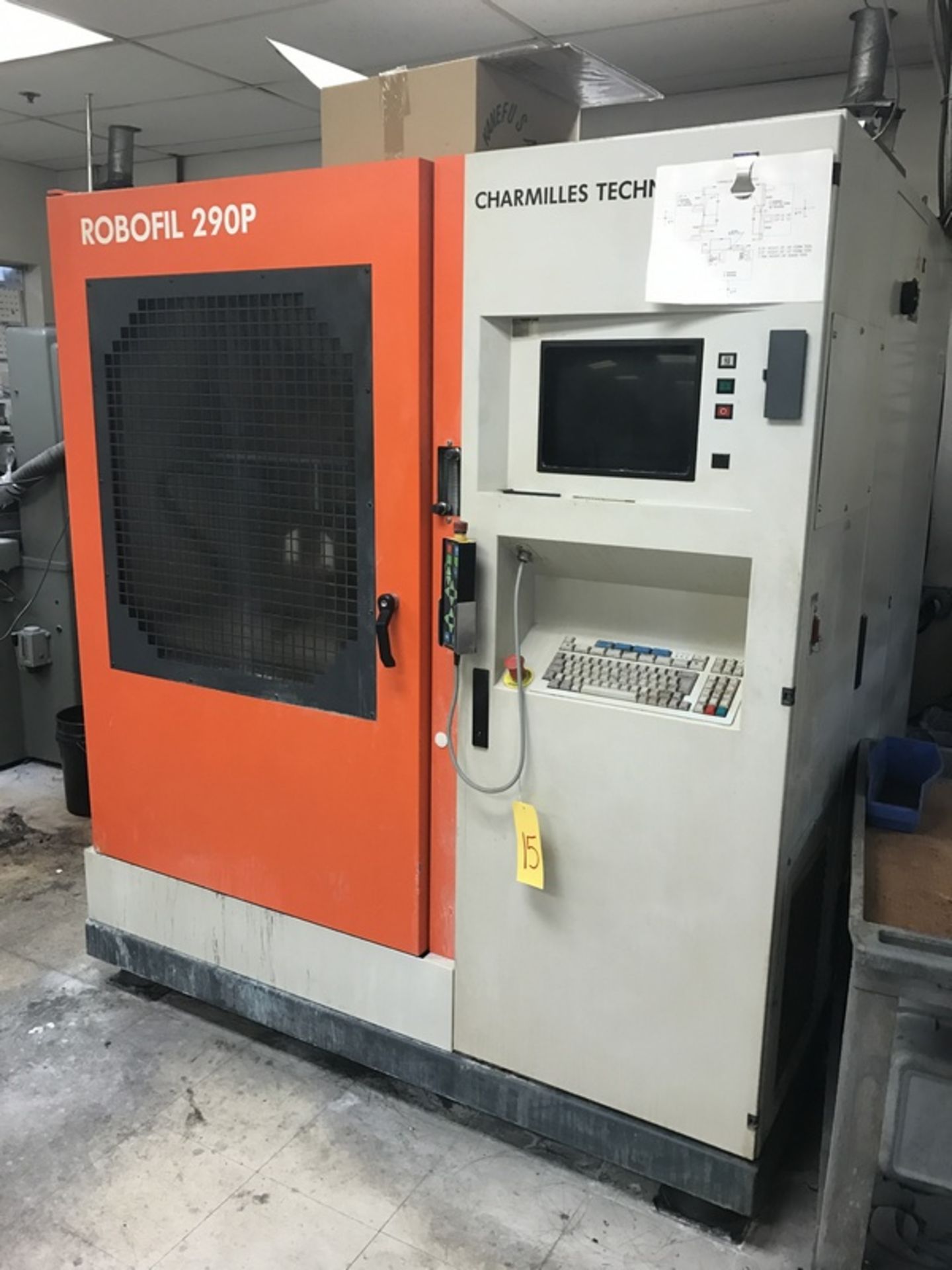 Charmilles Robofil 290P EDM Wire Machine, Model: 290P, S/N: 9.24637331511, (2000), 10 KVA, Auto