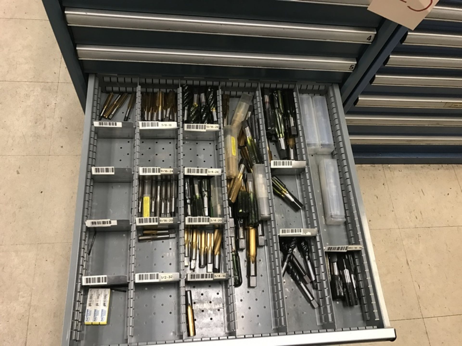 8-Drawer Lista Cabinet & Contents, Including Tooling of Various types Including: Drill Bits, Tap - Image 9 of 10