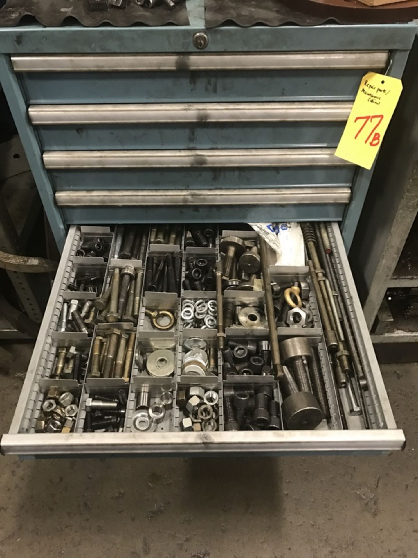 8-Drawer Vidmar Style Tooling Cabinet & Contents of Acme Gridley Repair Parts & maintenance surplus - Image 6 of 8