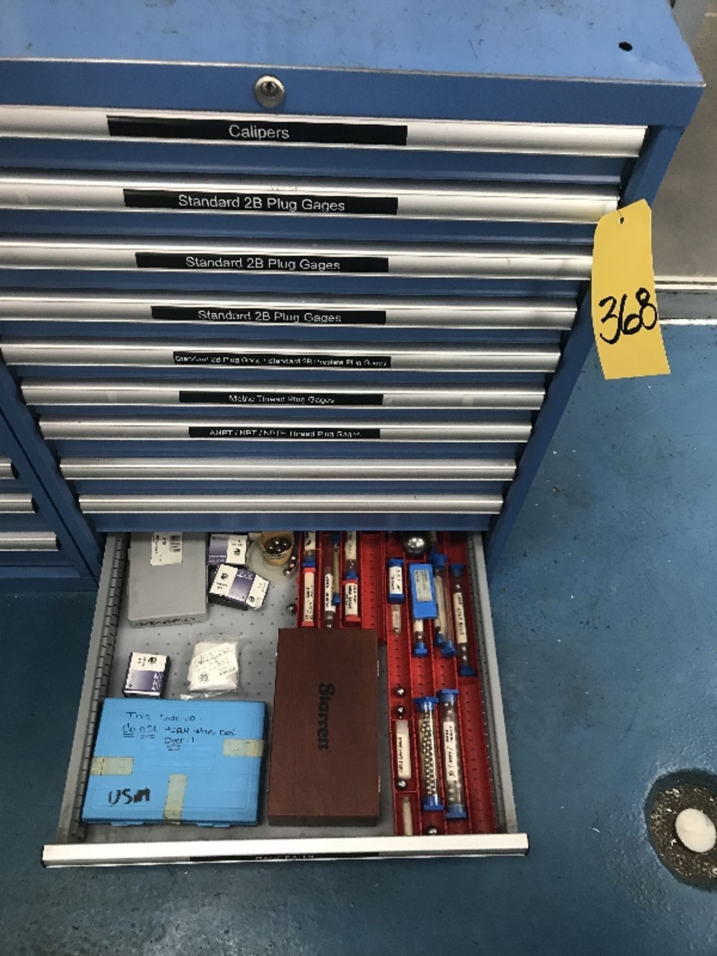 10-Drawer Lista Cabinet & Contents of Inspection Room Gages: Calipers, Standard 2B Plugs Gages, - Image 10 of 10