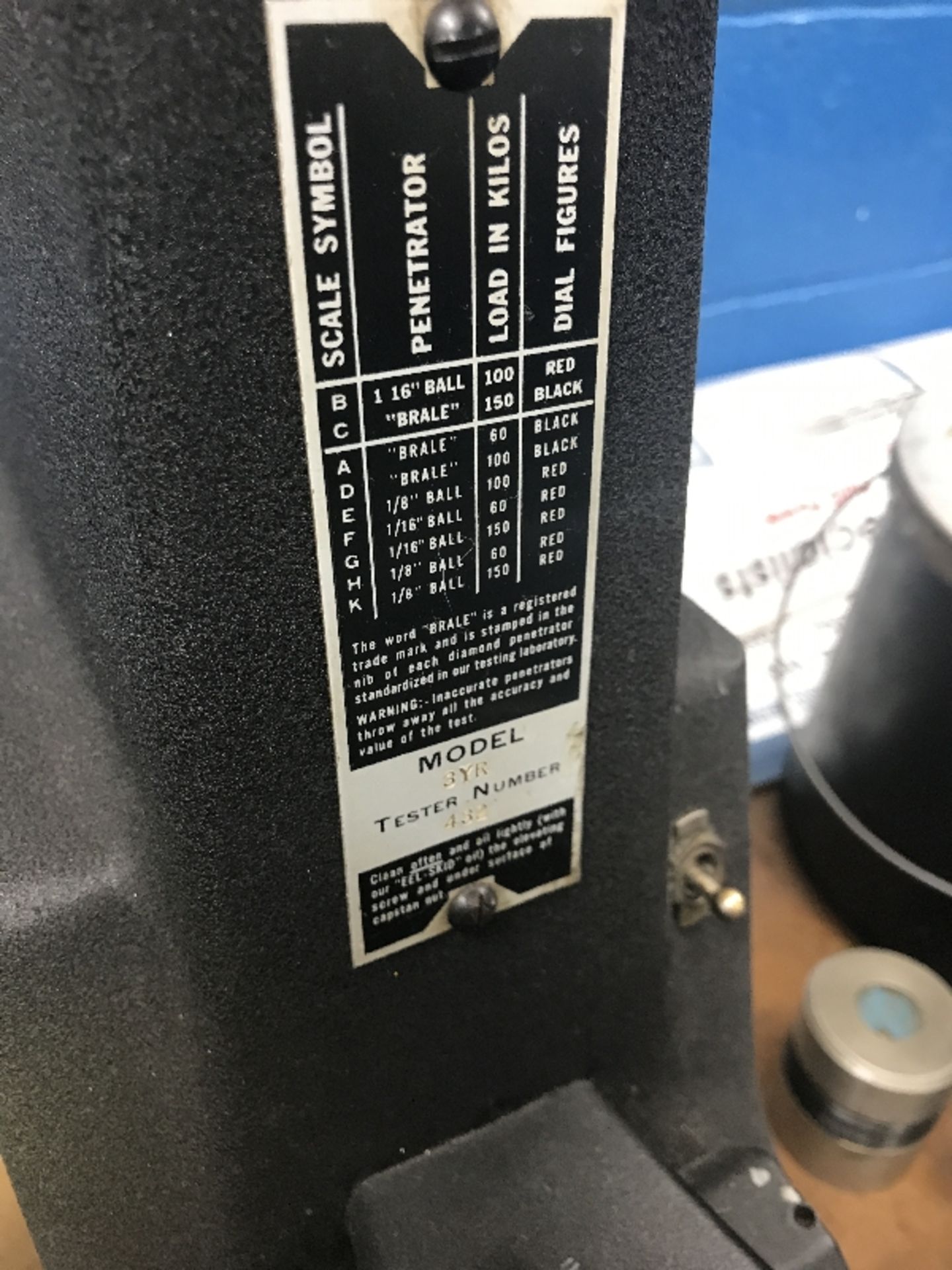 Rockwell Hardness Tester, Model: 3YR - Image 2 of 4