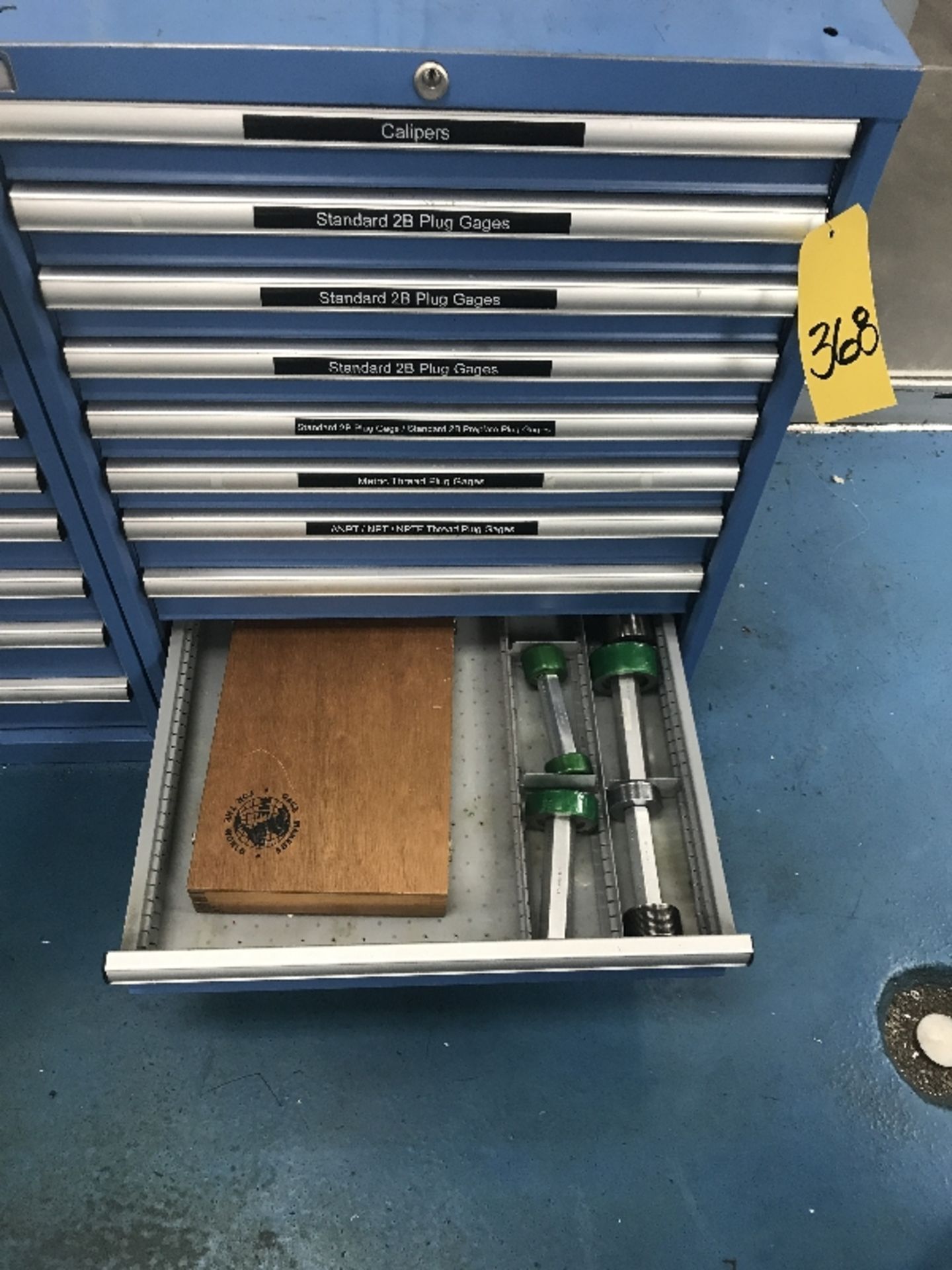 10-Drawer Lista Cabinet & Contents of Inspection Room Gages: Calipers, Standard 2B Plugs Gages, - Image 9 of 10