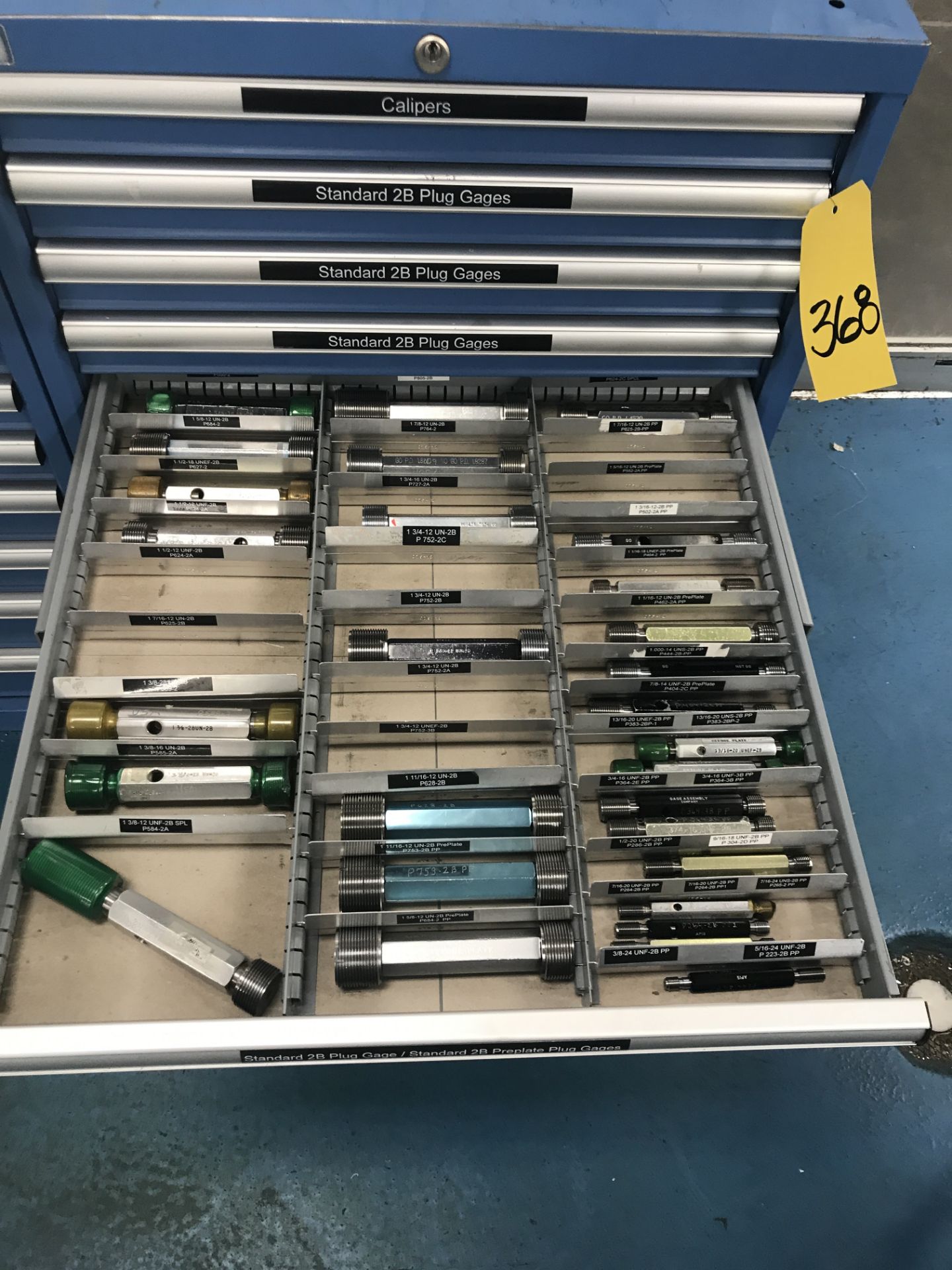 10-Drawer Lista Cabinet & Contents of Inspection Room Gages: Calipers, Standard 2B Plugs Gages, - Image 6 of 10