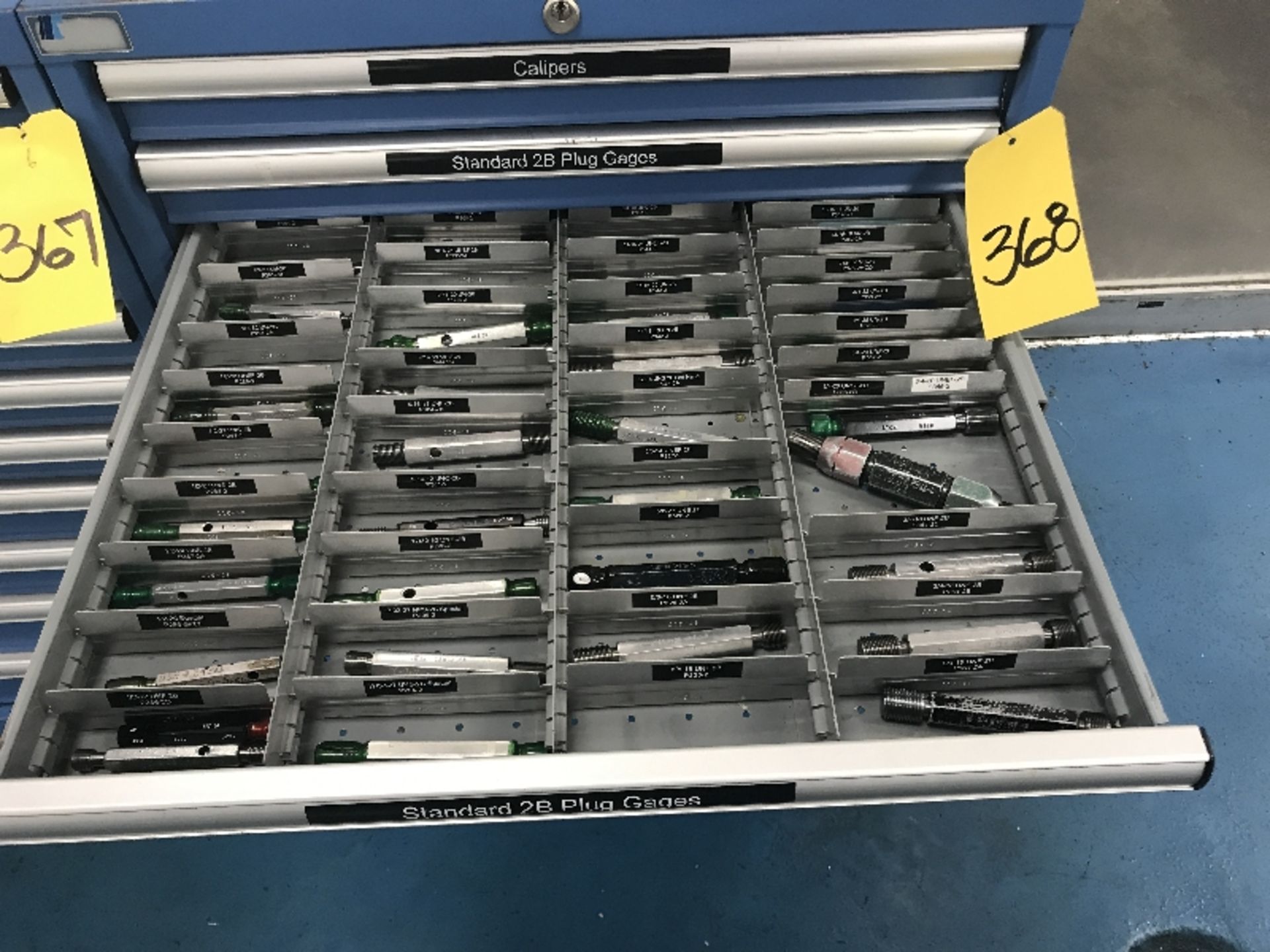 10-Drawer Lista Cabinet & Contents of Inspection Room Gages: Calipers, Standard 2B Plugs Gages, - Image 4 of 10