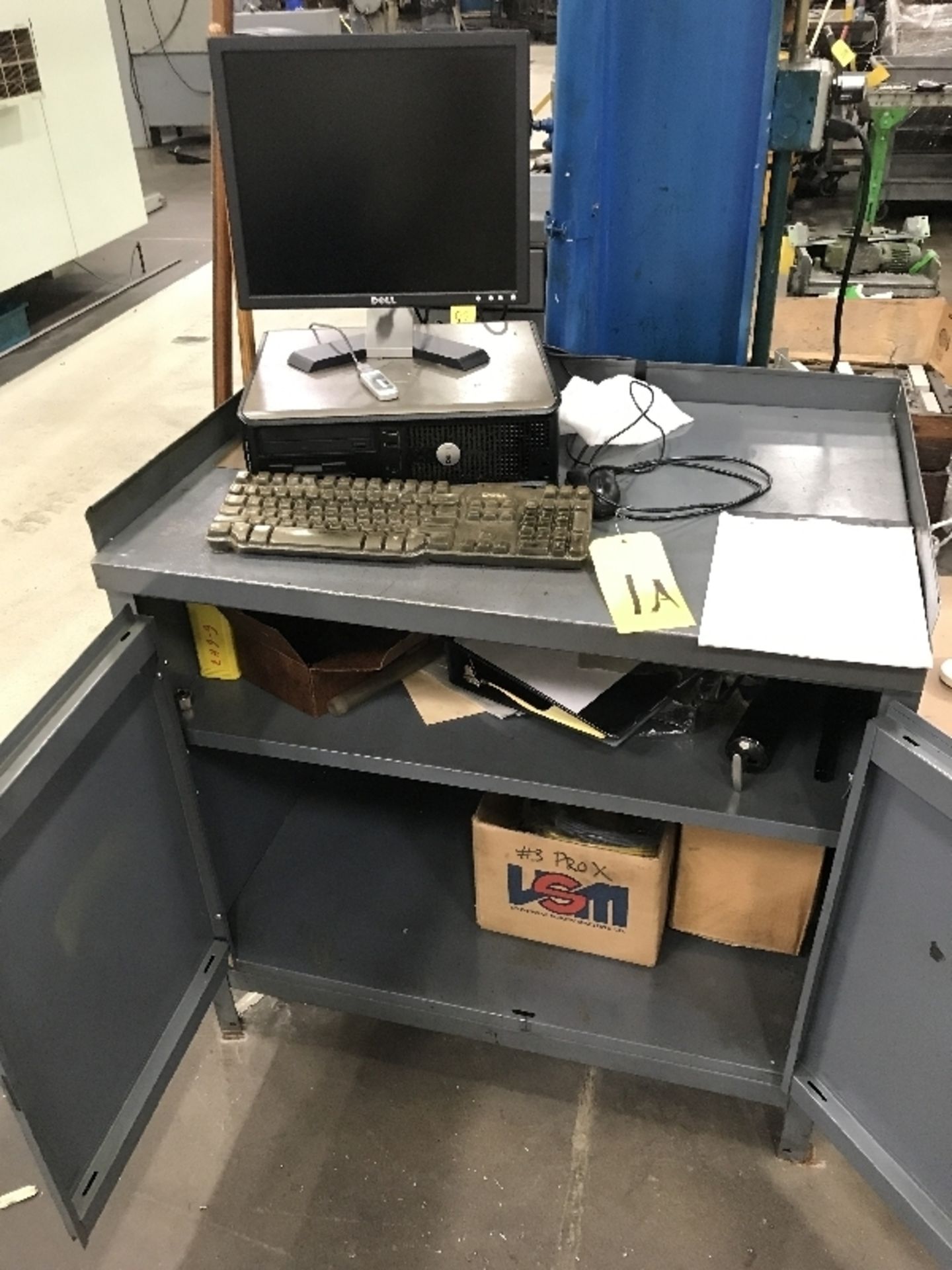 Metal Work Cabinet, Computer and contents - Image 4 of 4