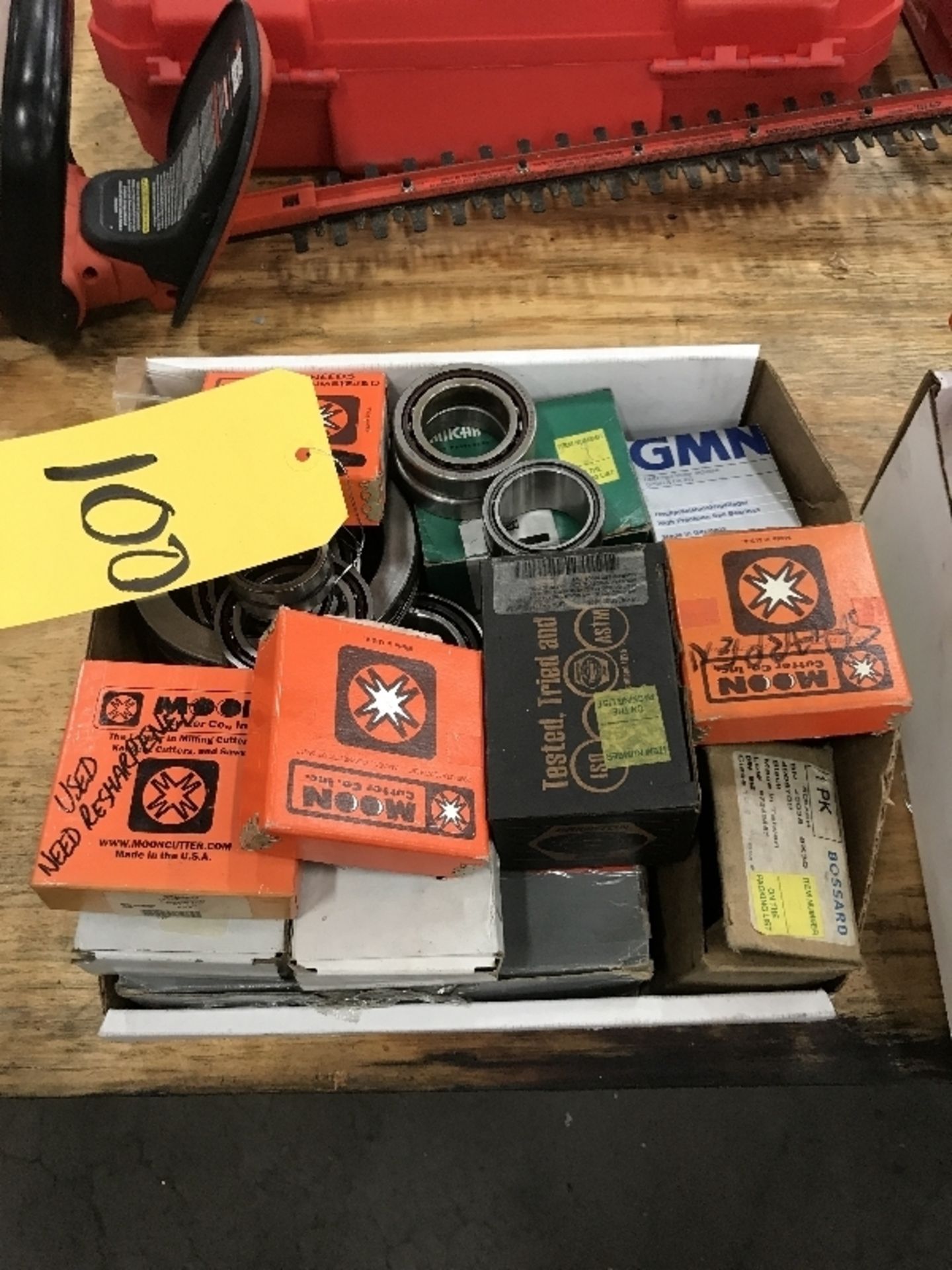 Lot of Bearing & Tool Cutters, by Moon Cutter Co. and others