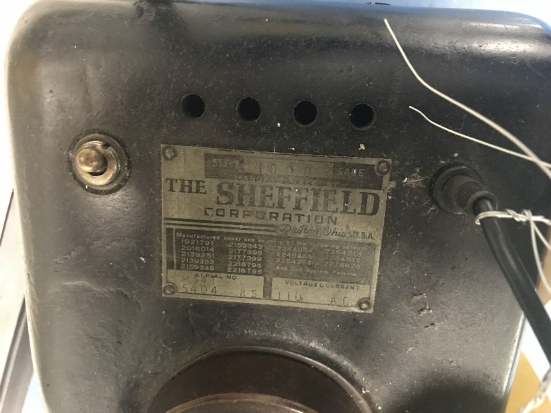 Sheffield Gage, Model 1000, Serial Number: M541 5404 R.S. - Image 3 of 3