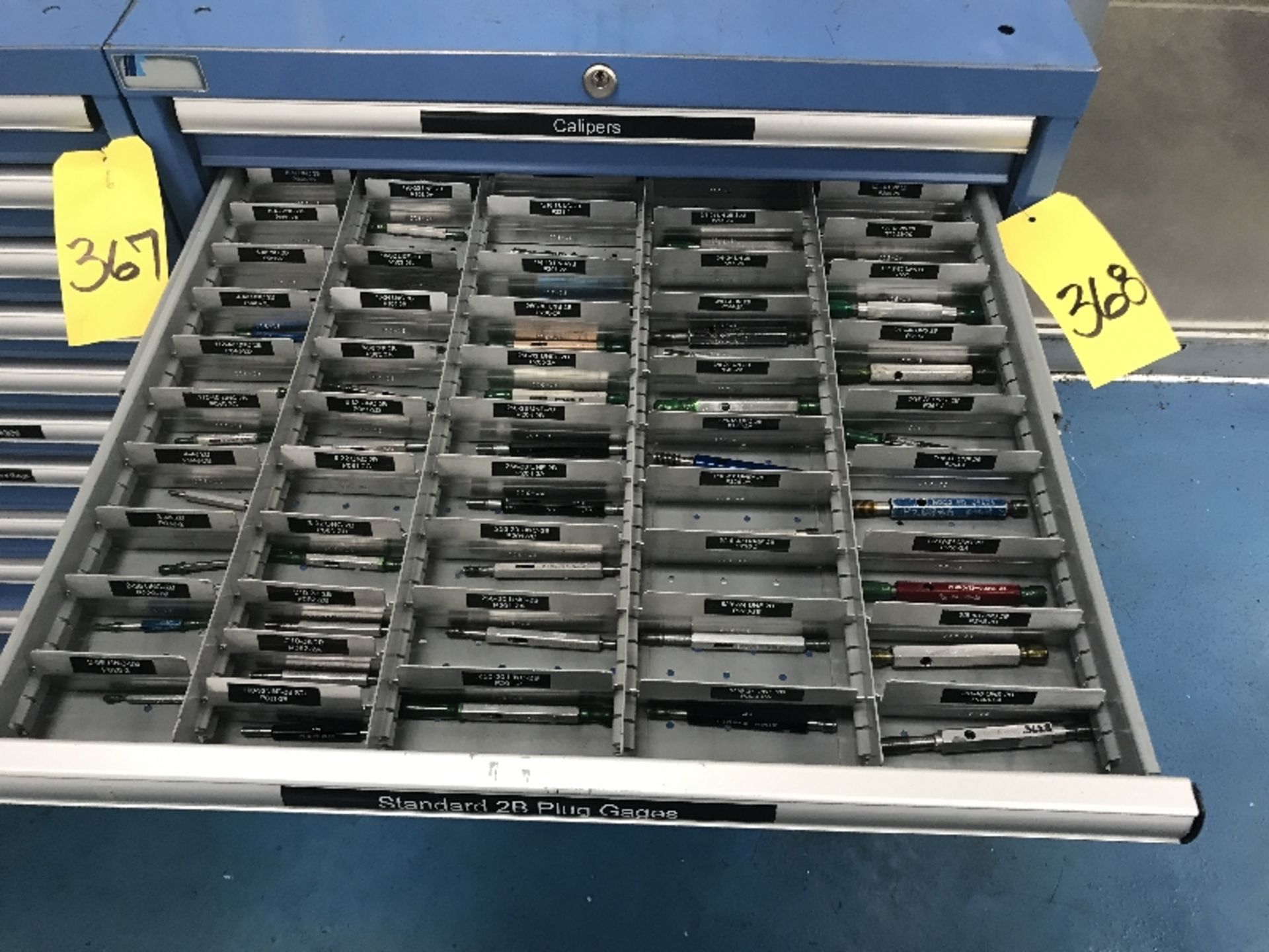 10-Drawer Lista Cabinet & Contents of Inspection Room Gages: Calipers, Standard 2B Plugs Gages, - Image 3 of 10