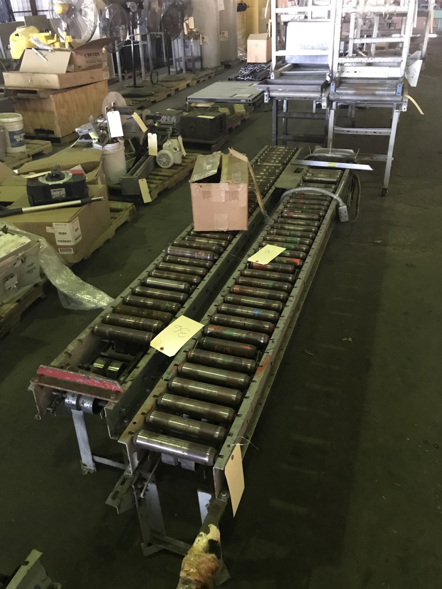 Lot of Roller Conveyor Length 10' x Width 12" - 4 Sections - Image 2 of 2