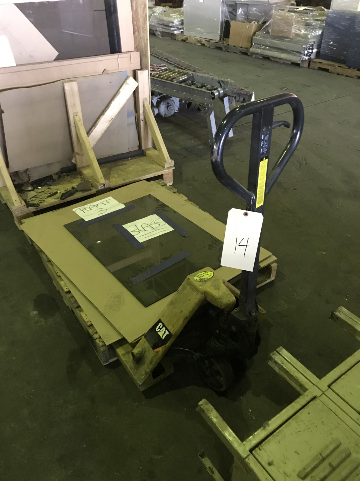 Pallet Jack and Flat Glass