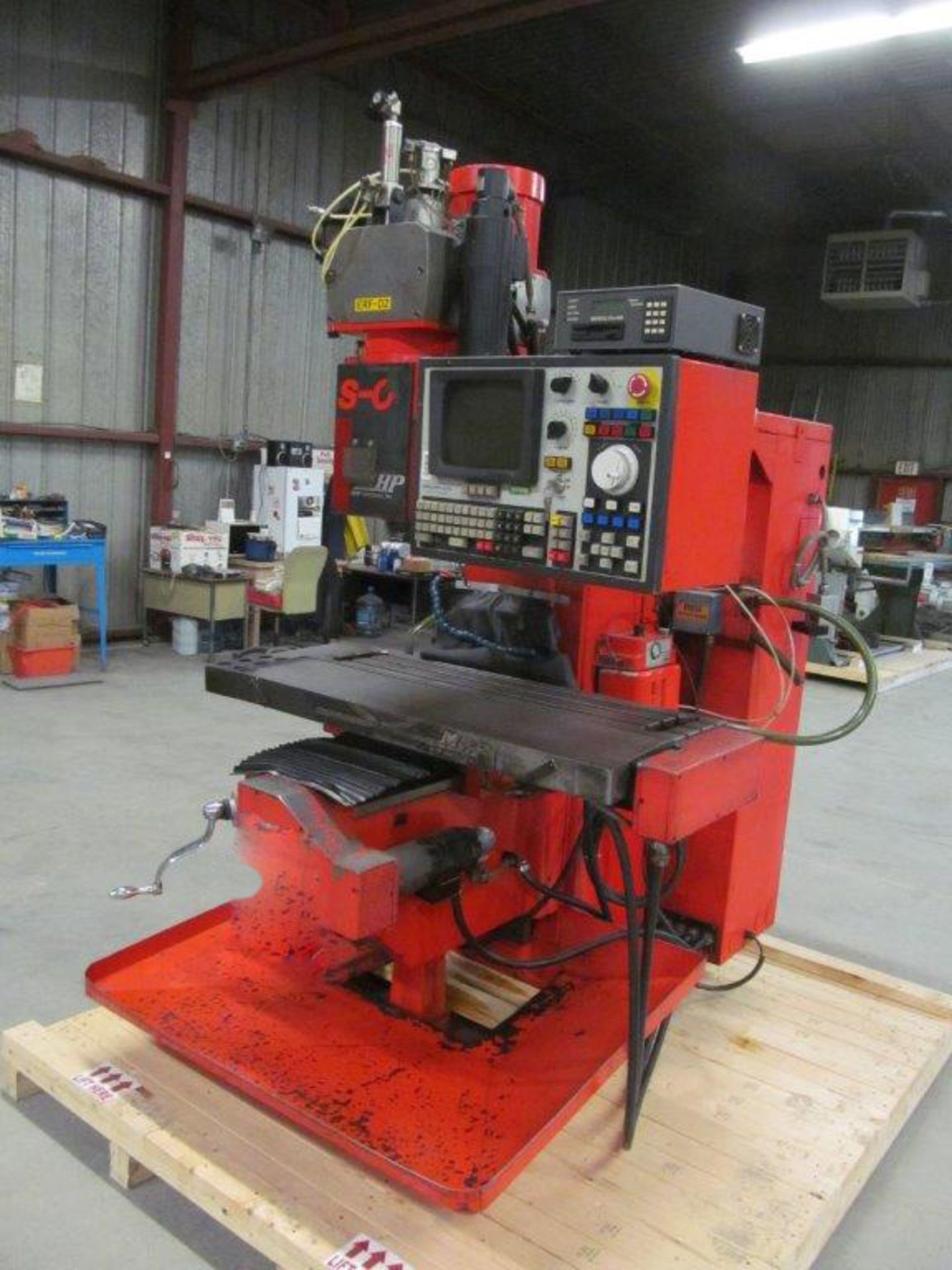 MHP CNC VERTICAL TURRET MILL MODEL 4AVS, S/N: 4AVS-OEM66580T, TABLE 10" X 42", ELECTRICS: 220V/ - Image 4 of 7