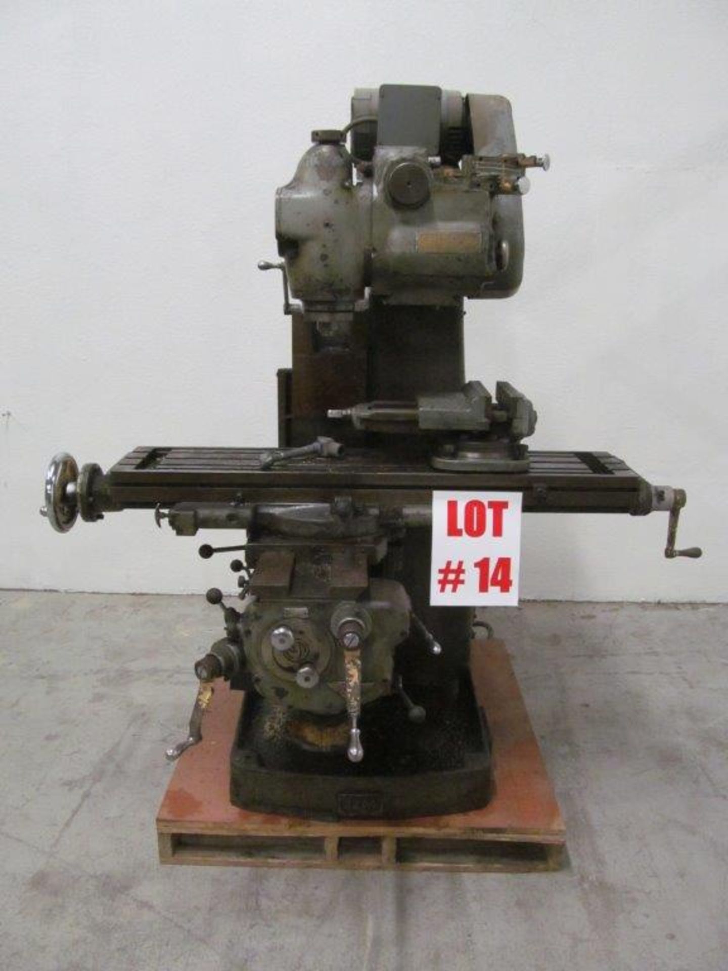 VAN NORMAN MILLING MACHINE MODEL 22M, S/N: 7094, SPINDLE SPEED: 50-1400 RPM, TABLE: 10" X 50", C/W - Image 2 of 4