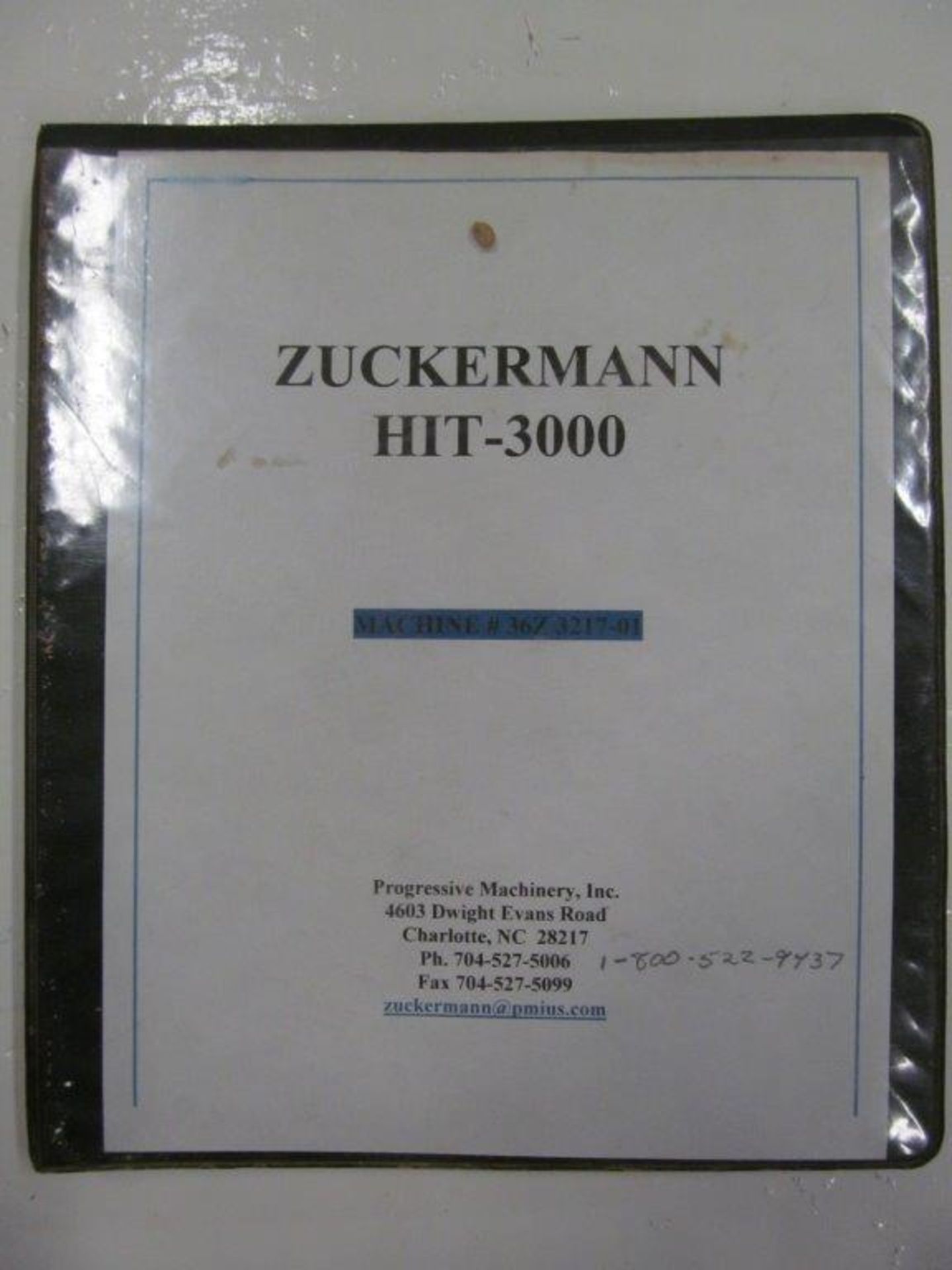 ZUCKERMANN AUTOMATIC WOOD TURNING LATHE MODEL HIT 3000 (AUSTRIA), CAPACITY: 10" DIAMETER X 10 FEET - Image 20 of 20