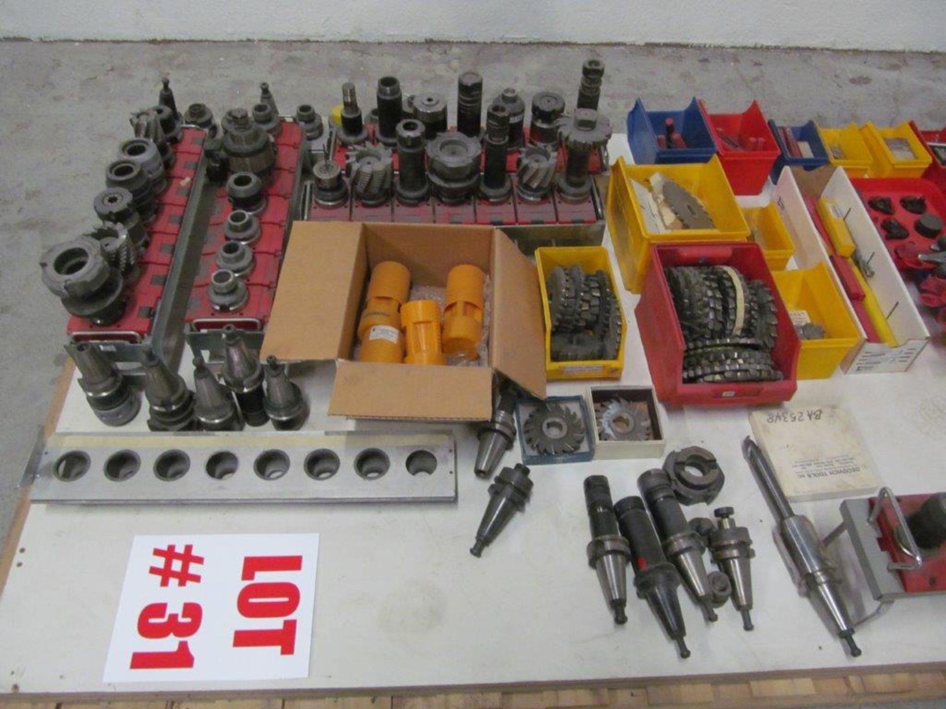 ASSORTMENT OF BT TOOL HOLDERS, H.S.S. CUTTERS, H.S.S. DRILLS, ETC… - Image 4 of 8