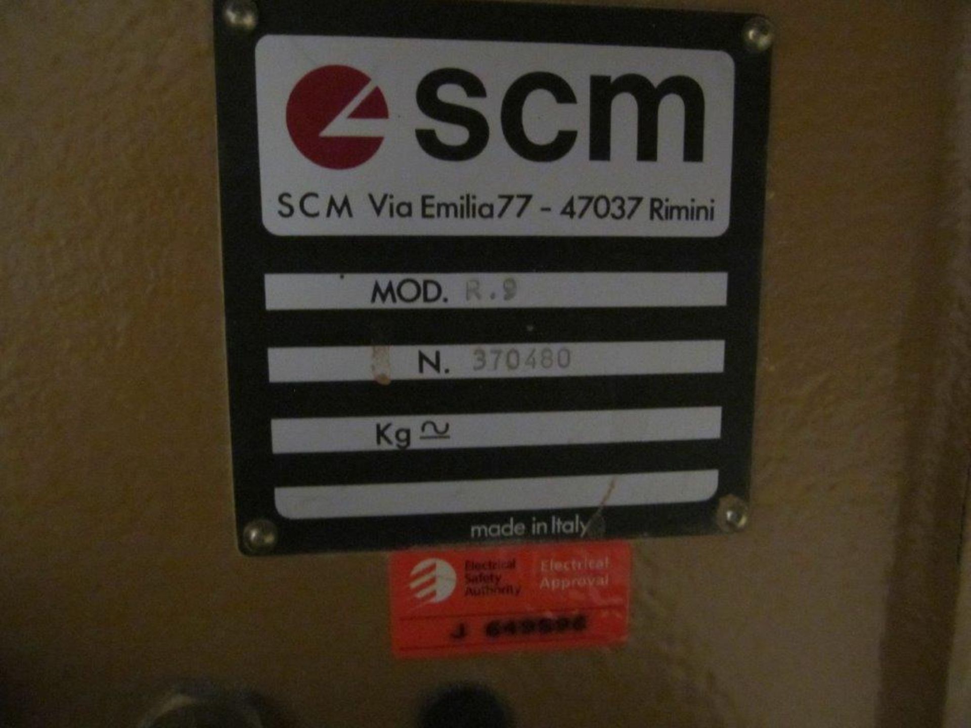 SCM (ITALY) ROUTER MODEL R.9, S/N: 370480, THROAT DEPTH: 36", TABLE: 46" X 60" - Image 5 of 5