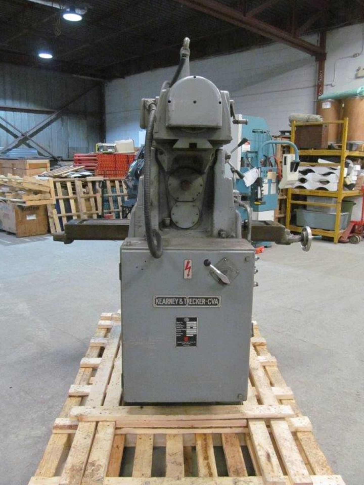 KEARNEY & TRECKER (MILWAUKEE) POWER OVERARM HORIZONTAL/VERTICAL MILLING MACHINE MODEL 307 S-12, S/N: - Image 4 of 13