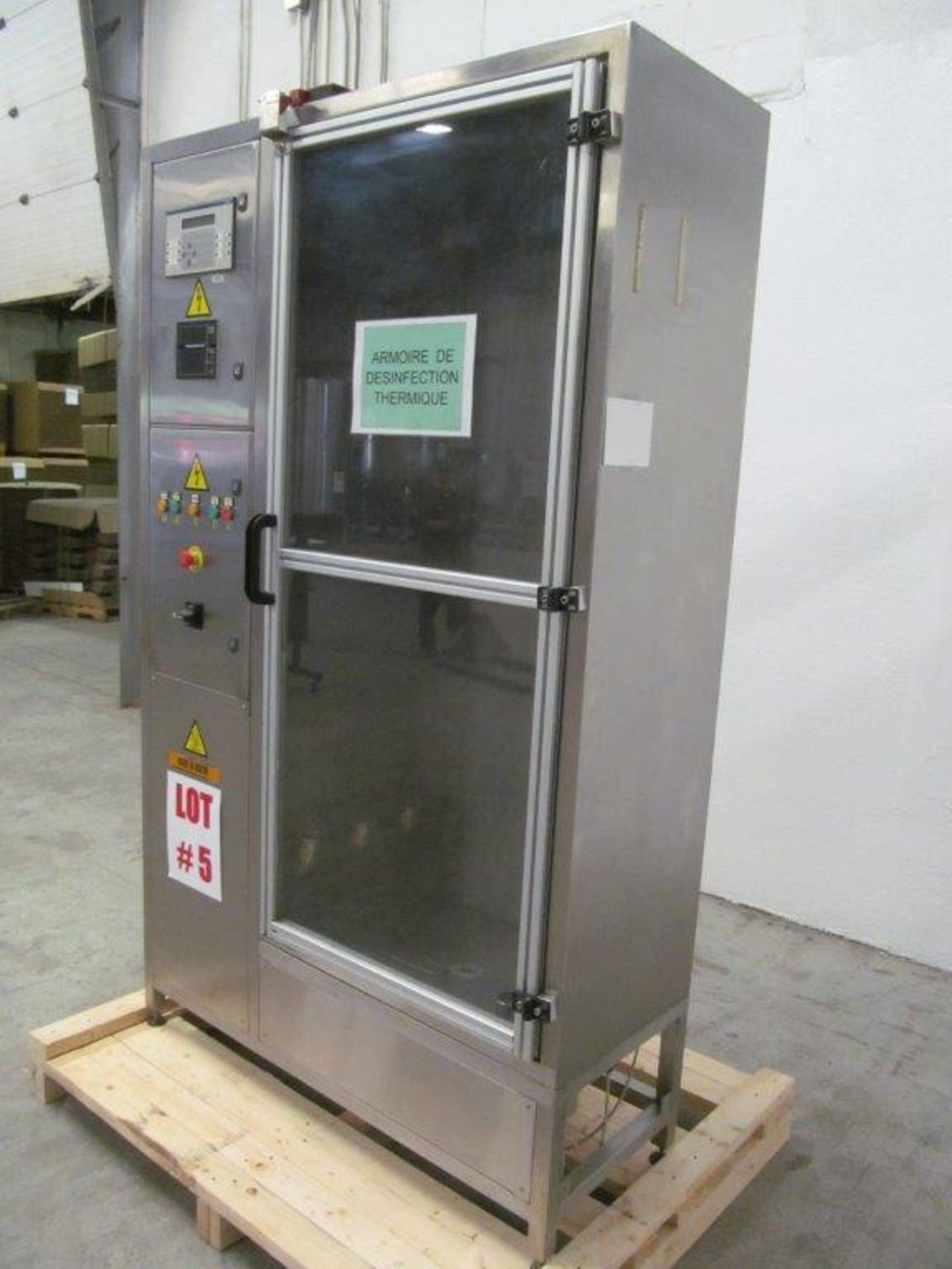 SOLERI THERMAL DESINFECTION CABINET, 200 HOURS,YEAR: 1999, 170 VOLTS, DIMENSION: 4X3X8, WEIGHT: - Image 3 of 6