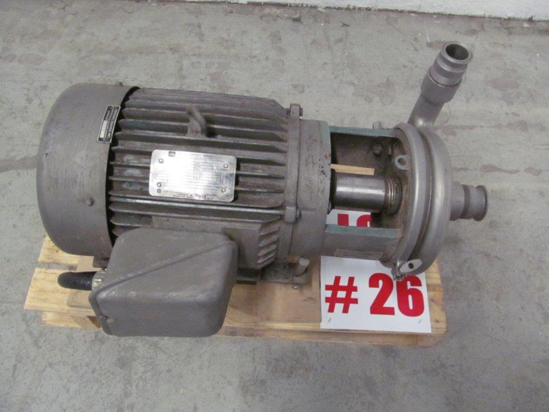 TRI CLOVER SANITARY PUMP, 10 HP, 3440 RPM, ELECTRICS: 575V / 3PH / 60C - Bild 4 aus 4