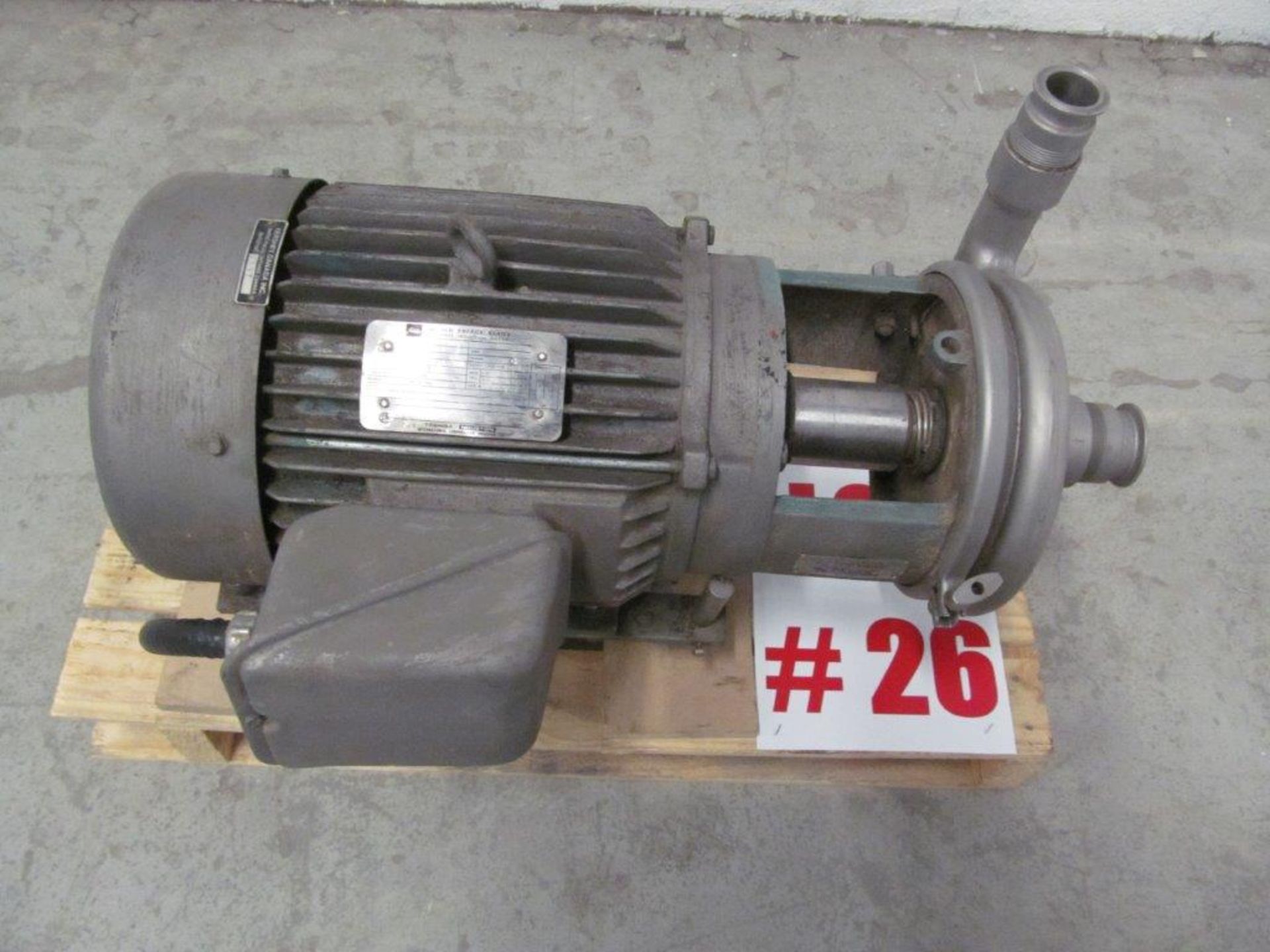 TRI CLOVER SANITARY PUMP, 10 HP, 3440 RPM, ELECTRICS: 575V / 3PH / 60C