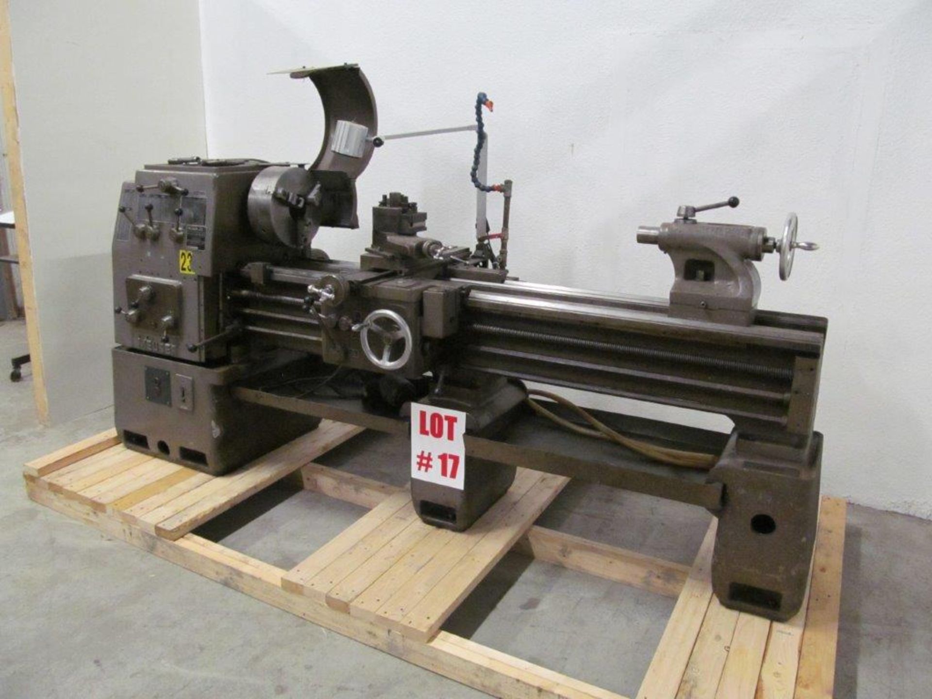 MEUSER (GERMANY ENGINE LATHE, 20" SWING X 60" CENTERS, SPINDLE HOLE: 2", C/W 12" 3-JAW CHUCK, - Image 3 of 8