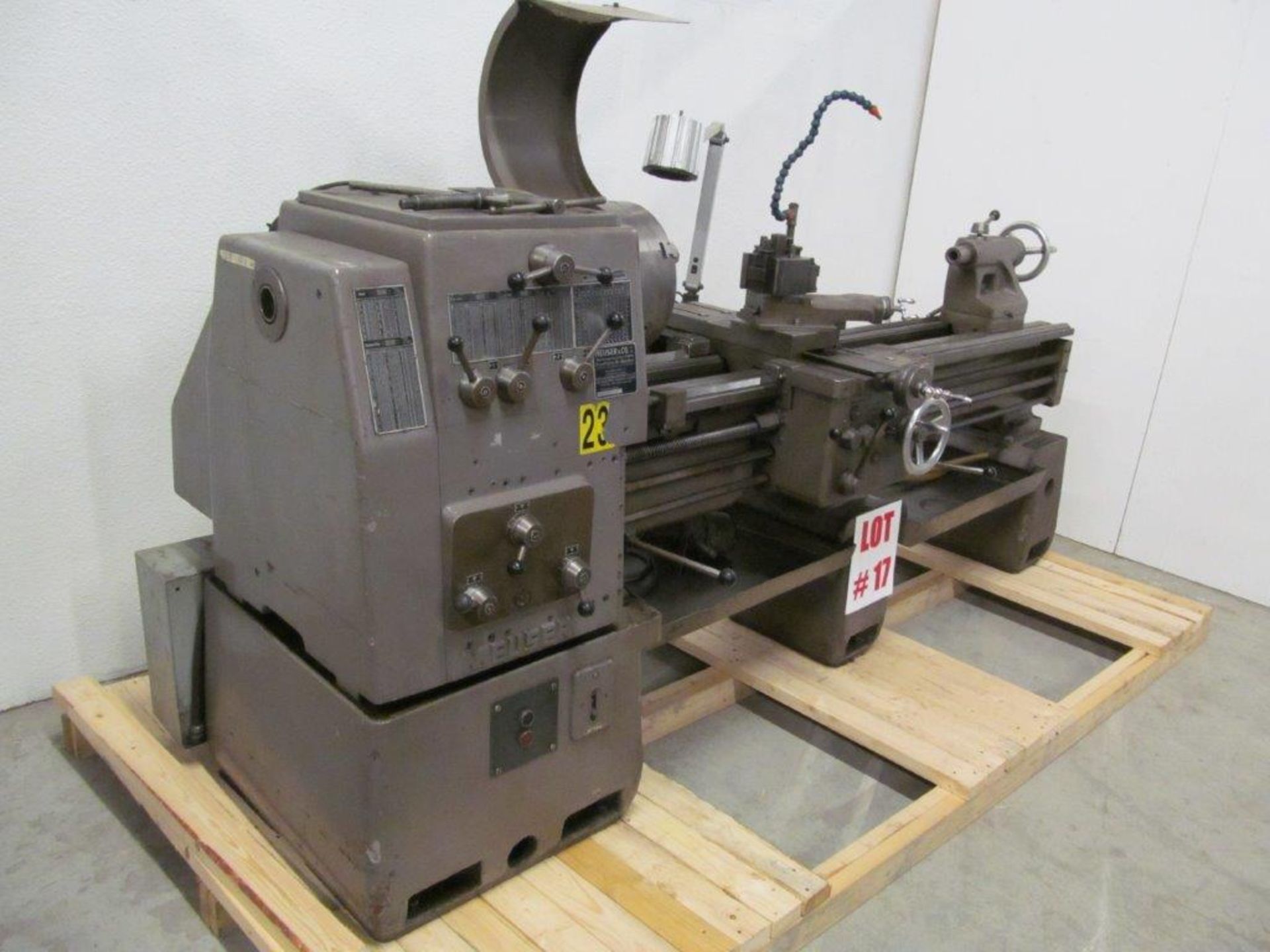 MEUSER (GERMANY ENGINE LATHE, 20" SWING X 60" CENTERS, SPINDLE HOLE: 2", C/W 12" 3-JAW CHUCK, - Image 2 of 8
