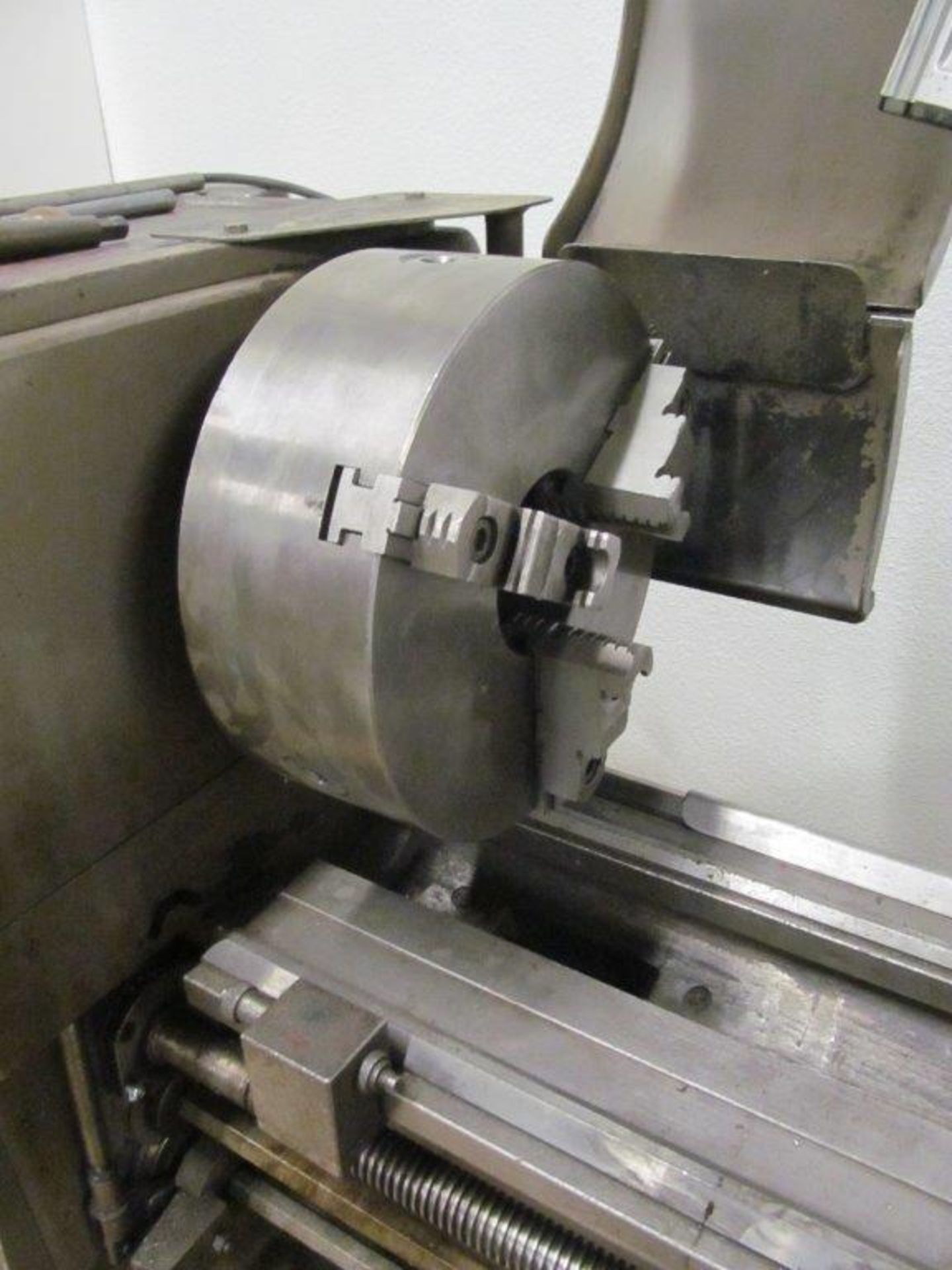 MEUSER (GERMANY ENGINE LATHE, 20" SWING X 60" CENTERS, SPINDLE HOLE: 2", C/W 12" 3-JAW CHUCK, - Image 5 of 8
