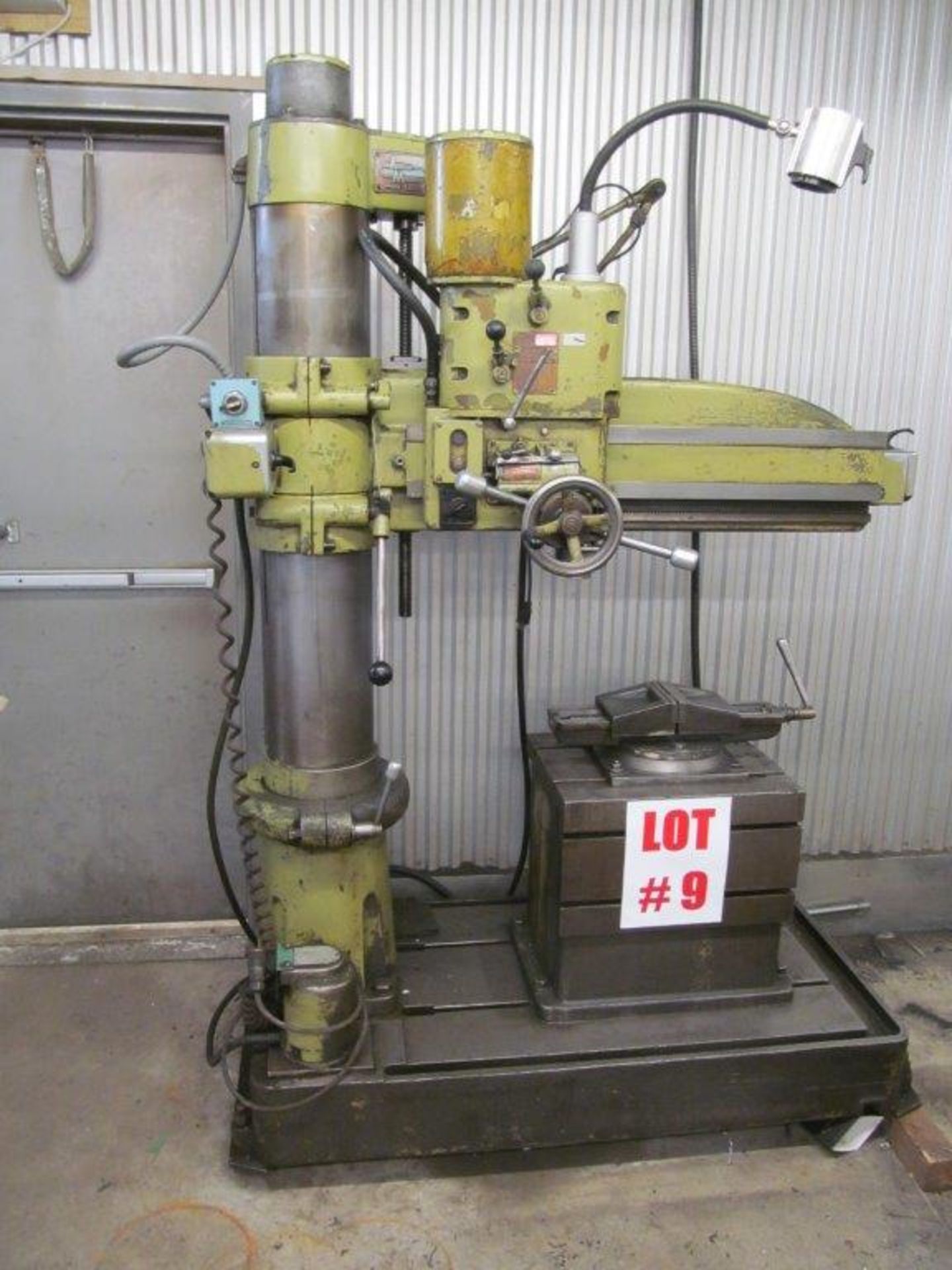 ARBOGA (SWEDEN) RADIAL ARM DRILL, 3 FT ARM, MODEL: MH, S/N: 98090, C/W BOX TABLE 16" X 20" X 19-1/2" - Image 2 of 3