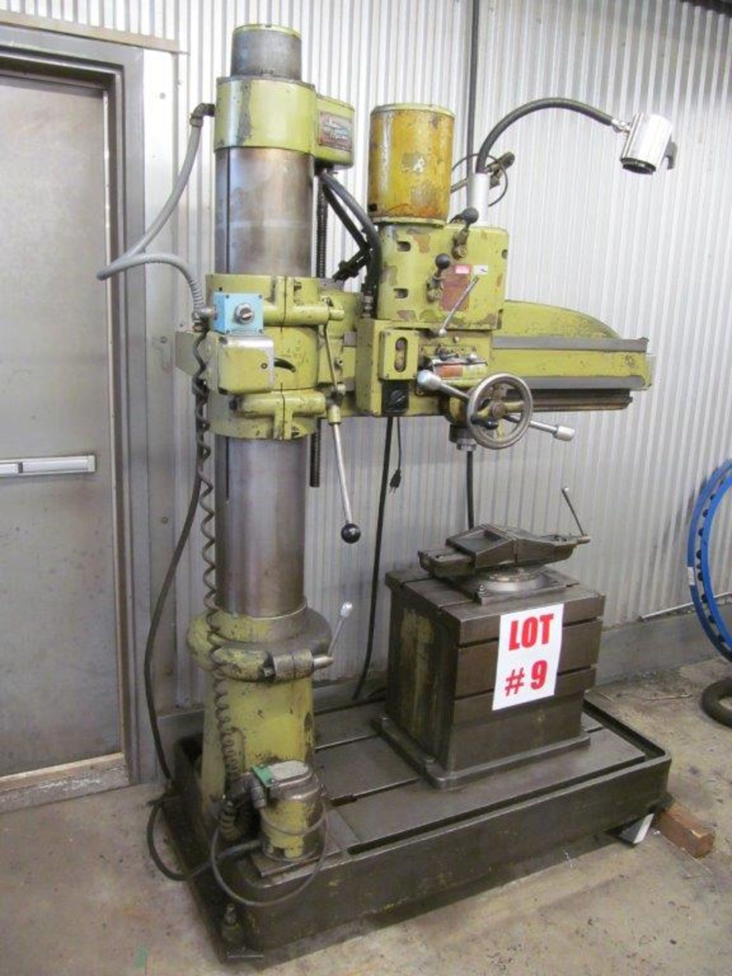 ARBOGA (SWEDEN) RADIAL ARM DRILL, 3 FT ARM, MODEL: MH, S/N: 98090, C/W BOX TABLE 16" X 20" X 19-1/2"