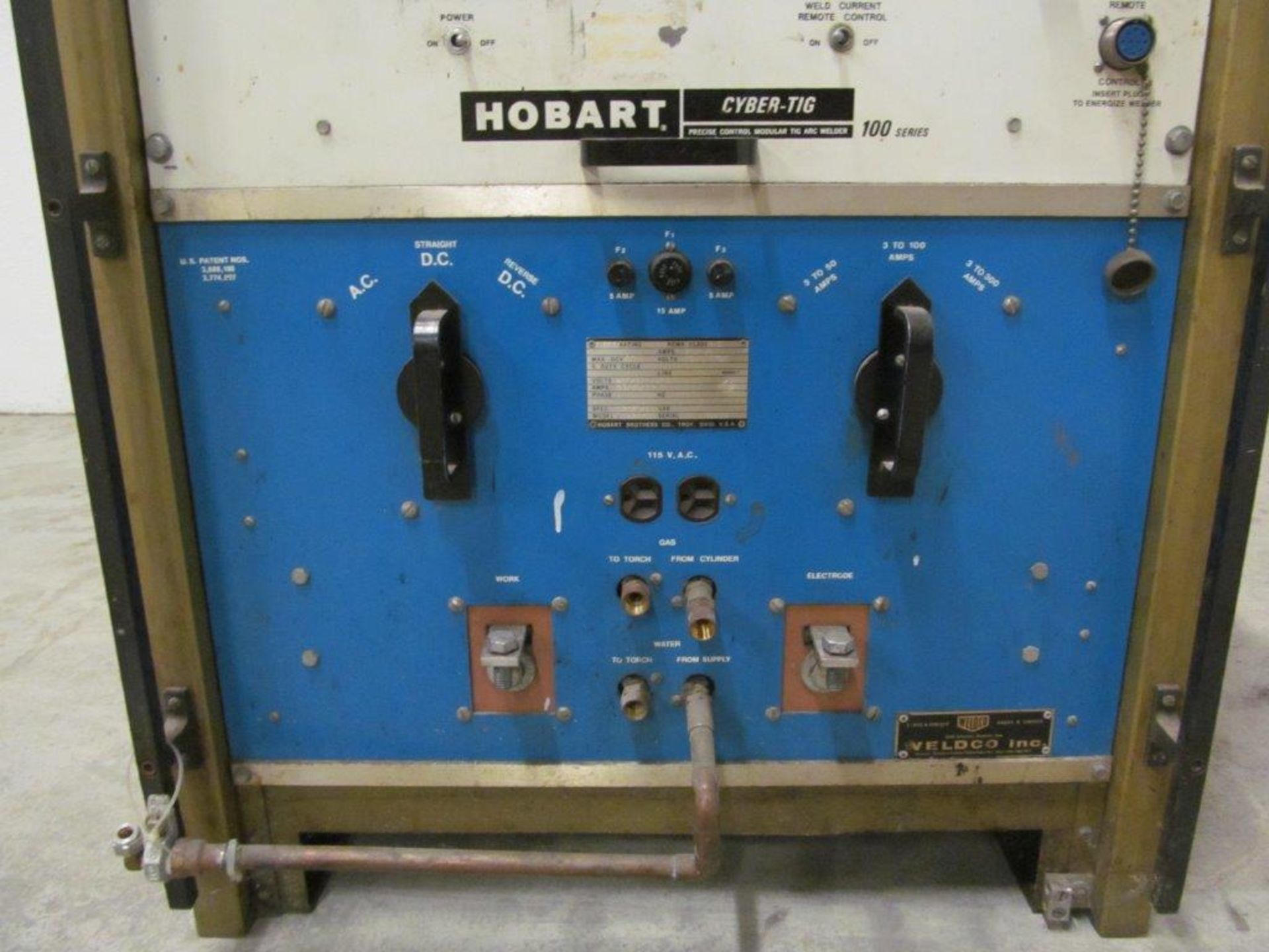 HOBART CYBER-TIG AC/DC WELDER MODEL: CT-300, S/N:12RT-68430, ELECTRICS: 230V/460V/575V/3PH/60C - Image 4 of 6