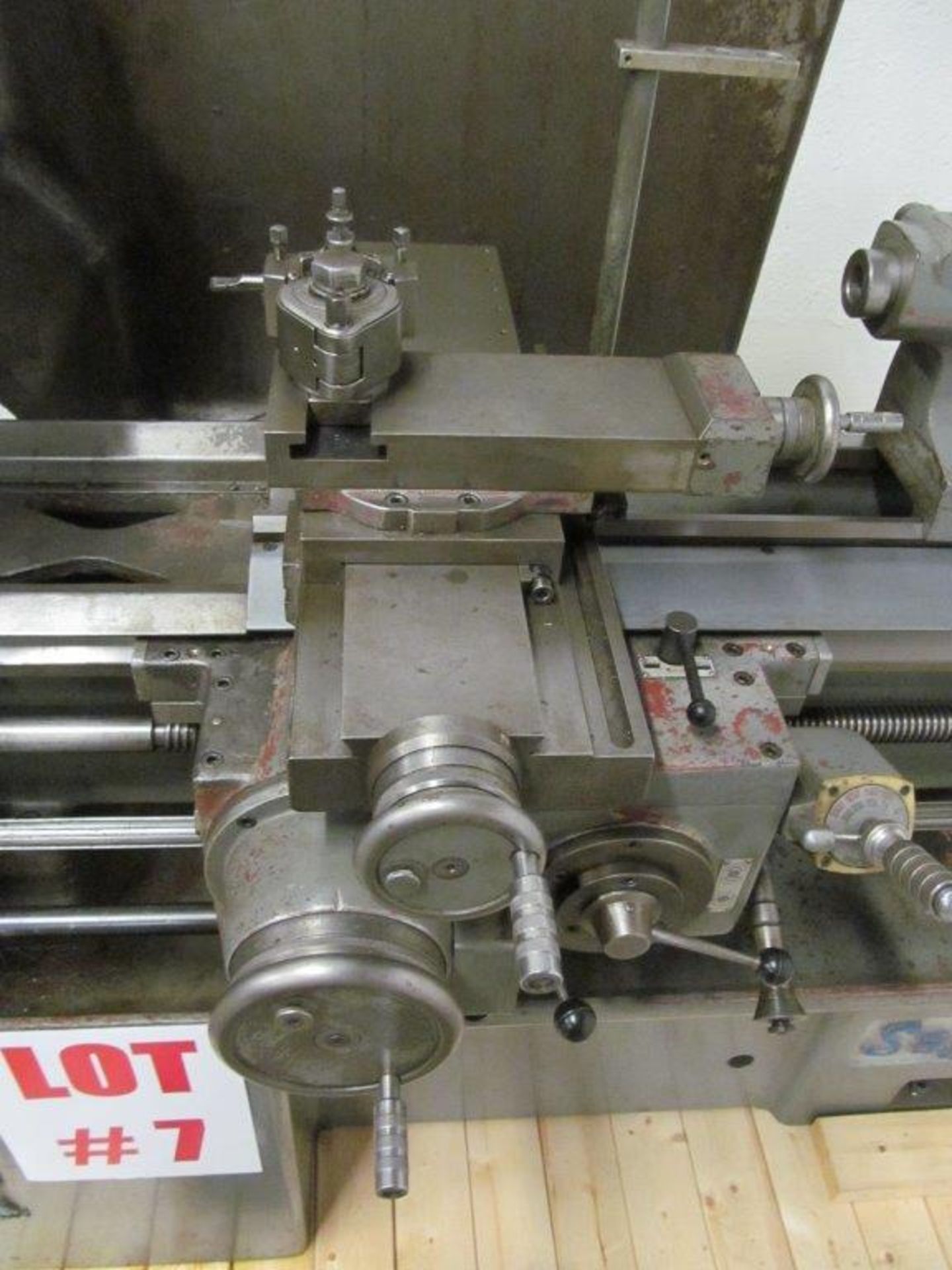 GRAZIANO ENGINE LATHE MODEL SAG 12, 14-1/2" SWING X 30" CENTERS, C/W ACCOMPANYING ACCESSORIES, - Image 4 of 8