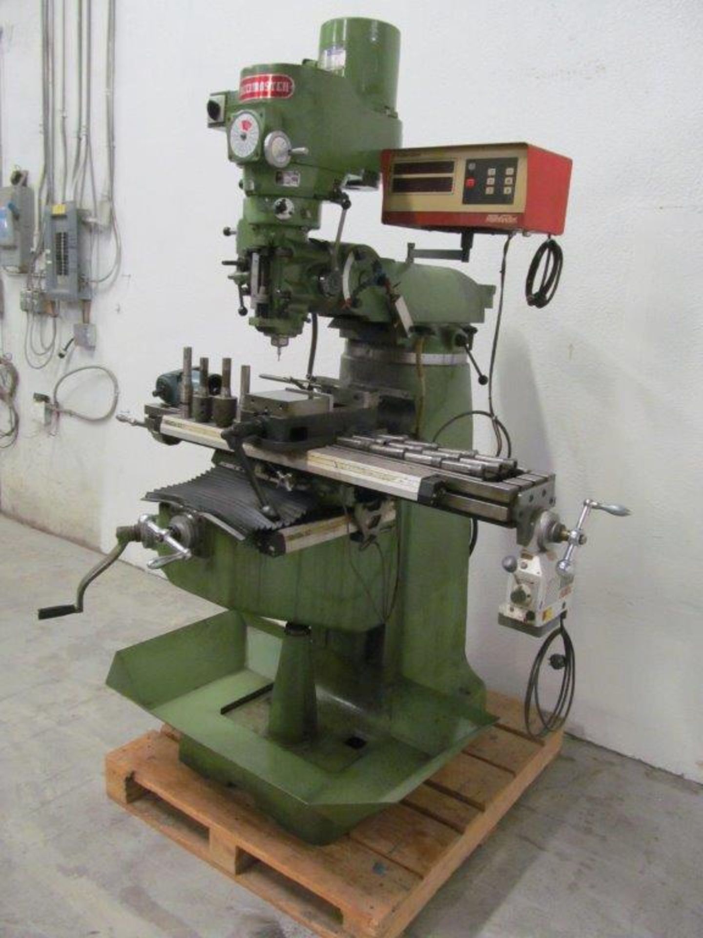 PRECIMASTER VERTICAL TURRET MILL, VARIABLE SPEED, MODEL: 2VS, S/N: 01015R, TABLE: 9" X 48", C/W DRO, - Image 3 of 5