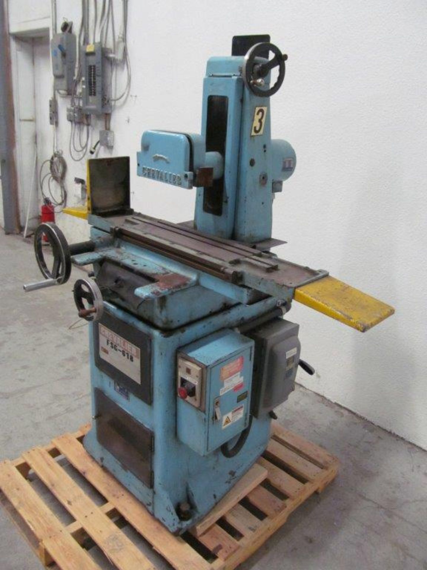 CHEVALIER FSG-618 SURFACE GRINDER, 6" X 18", ELECTRICS: 550V/3PH/60C, "CONDITION UNKNOWN" - Image 2 of 4