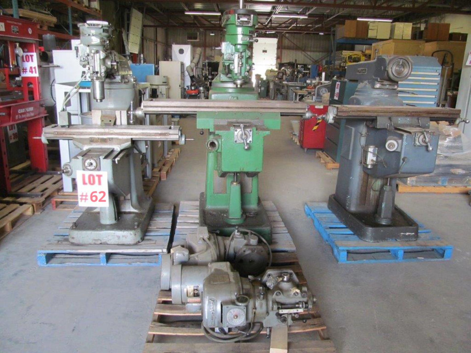 LOT CONSISTING OF (3) TURRET MILLS & (2) VARIABLE SPEED MILLING HEADS, SOLD AS (1) LOT - Image 2 of 9