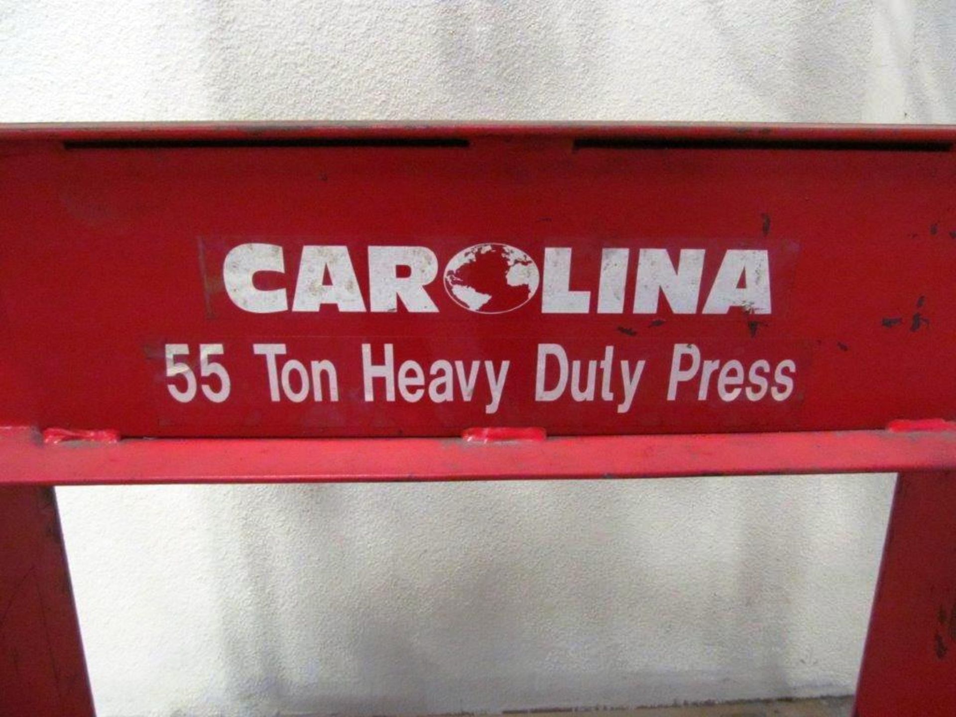 CAROLINA (USA) 55 TON HEAVY DUTY SHOP PRESS, NOTE: MAY NEED "O" RINGS - Image 4 of 6