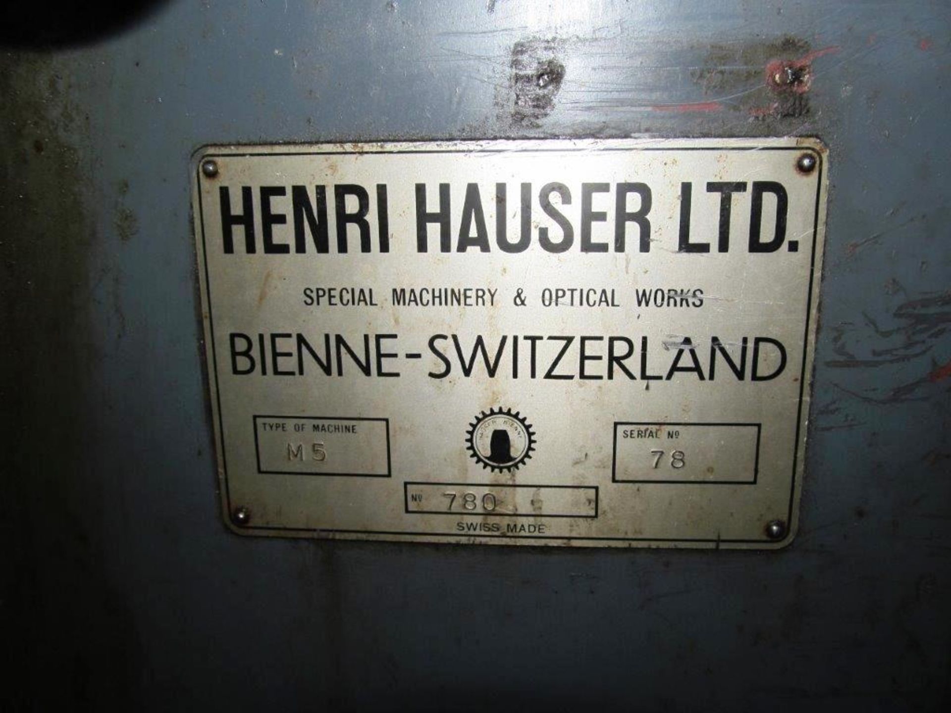 HAUSER "HIGH PRECISION" JIG BORER (SWITZERLAND) MODEL: M5, S/N: 78, TABLE 30 1/4'' X 35 1/4'', - Image 14 of 31