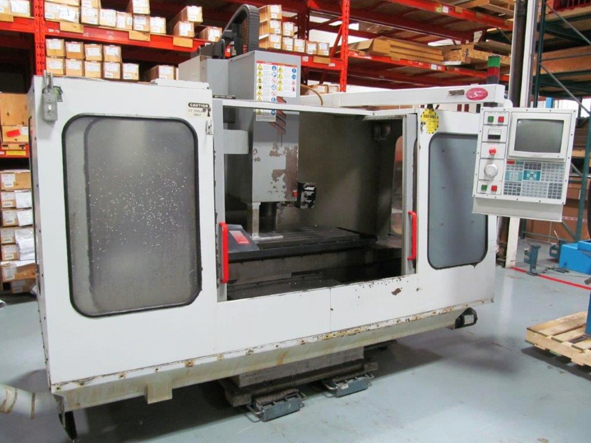 HAAS CNC VMC MODEL: 4, MFG. YR.: 1995, S/N: 4626, C/W HAAS CNC CONTROL - Image 2 of 12