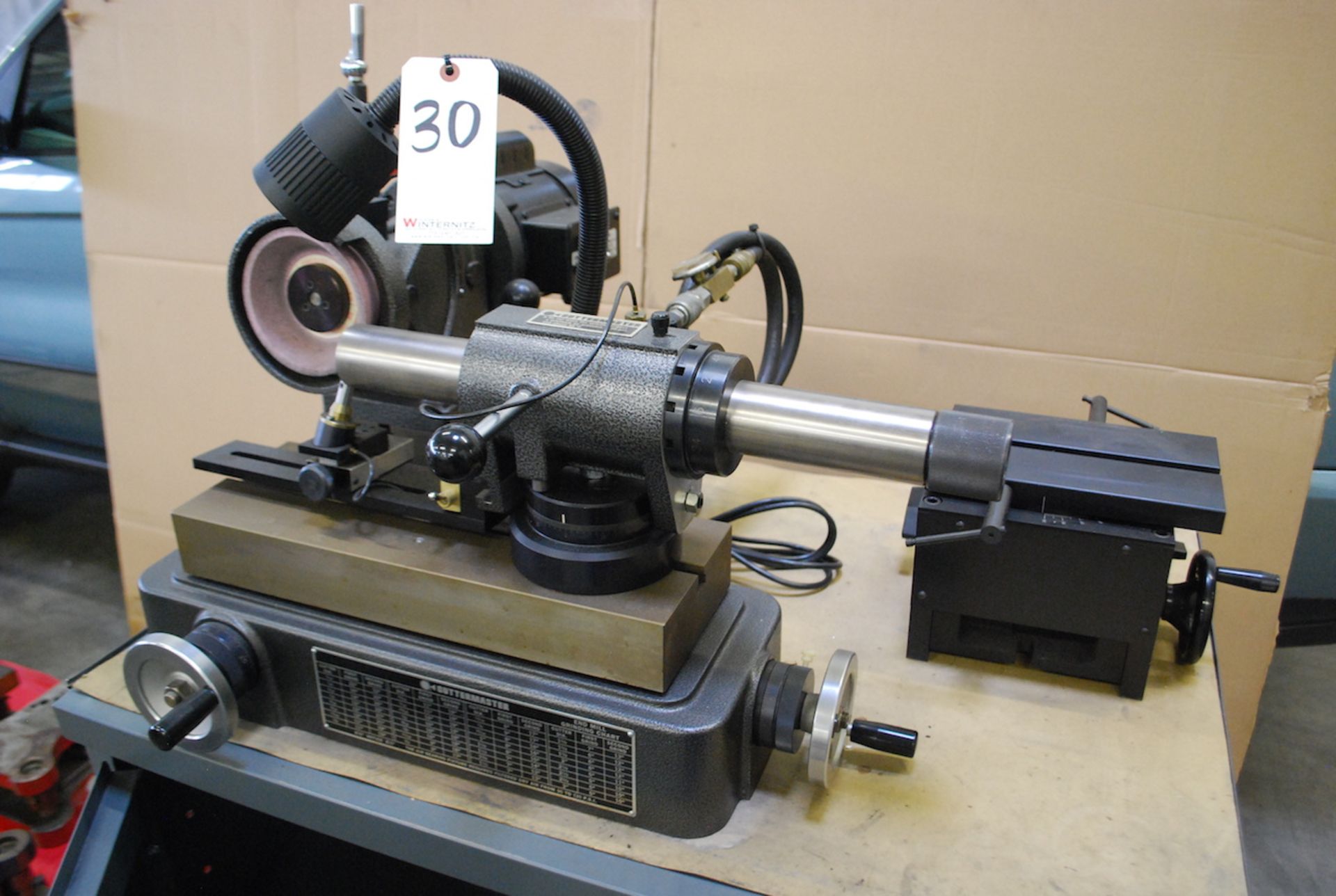 CUTMASTER MODEL MG-30 ENDMILL SHARPENER: S/N 5326; 1/3HP; CABINET W/ACCESSORIES. - Image 2 of 6