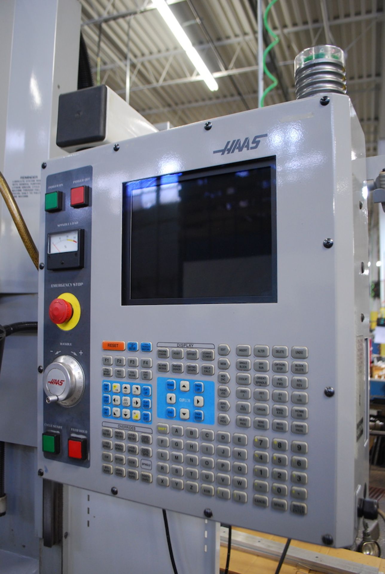 HAAS MODEL TM-1 CNC TOOL ROOM MILLING MACHINE: S/N 31975 (2003); 10-1/2” X 48” T-SLOT TABLE; 208/ - Image 3 of 5