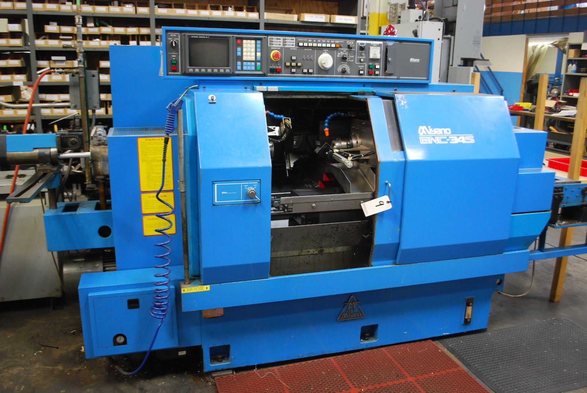 MIYANO MODEL BNC-34S CNC LATHE: S/N BN3033SU (1990): GE FANUC SERIES O-T CNC CONTROL; 15’ MIYANO BAR - Image 2 of 5