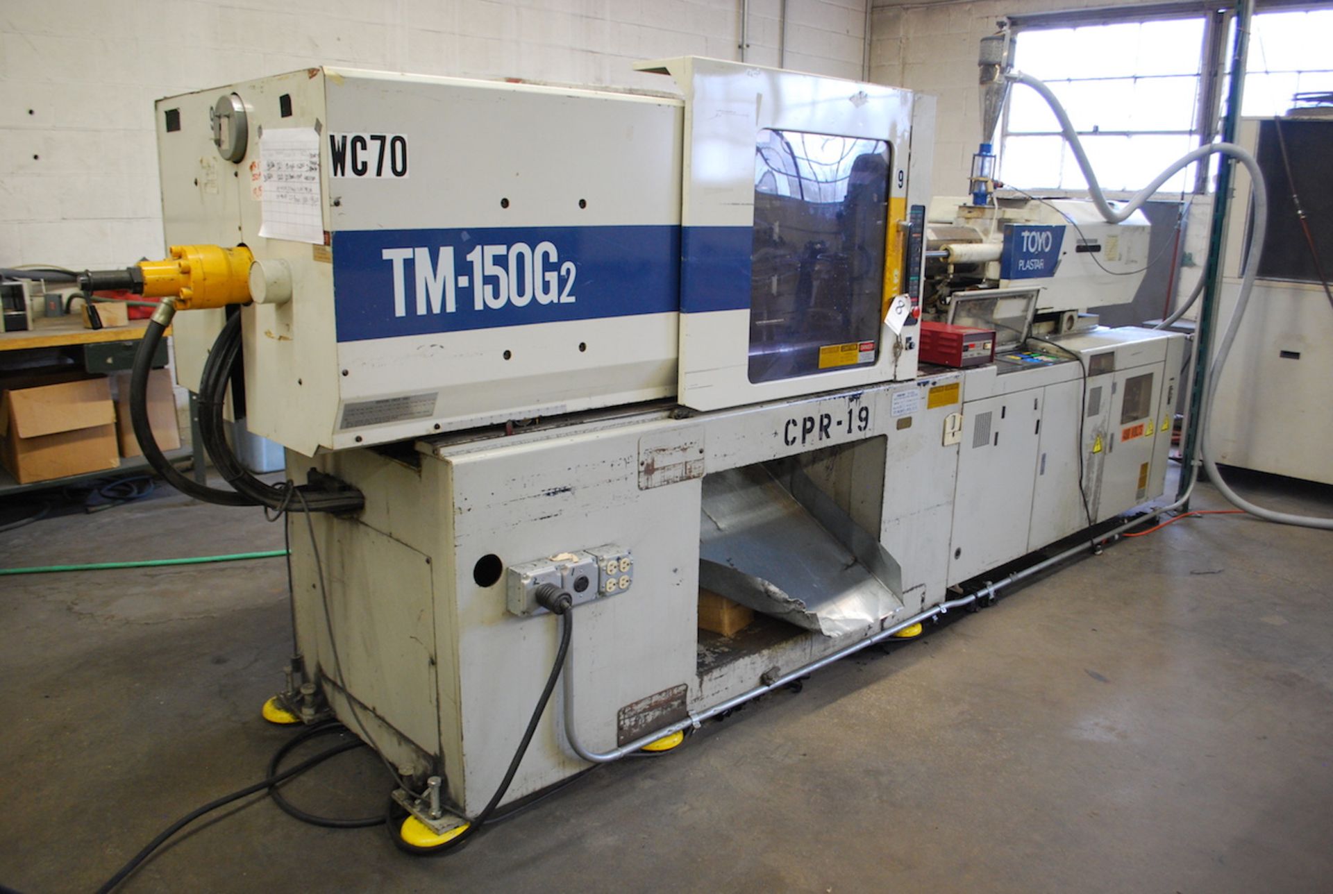 1991 TOYO PLASTAR 150 TON MODEL TM150G2 PLASTIC INJECTION MOLDER: S/N 1086008; FAST HEAT HOT - Image 2 of 6