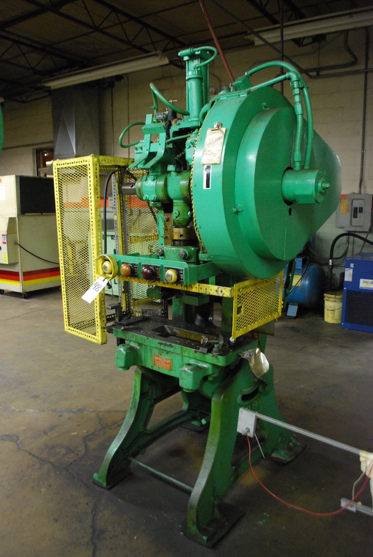 WALSH NO. 24 OBI PUNCH PRESS: S/N 10162; AIR CLUTCH; 12-1/2” X 22” BED; FAWICK CLUTCH CONTROL; - Image 2 of 4