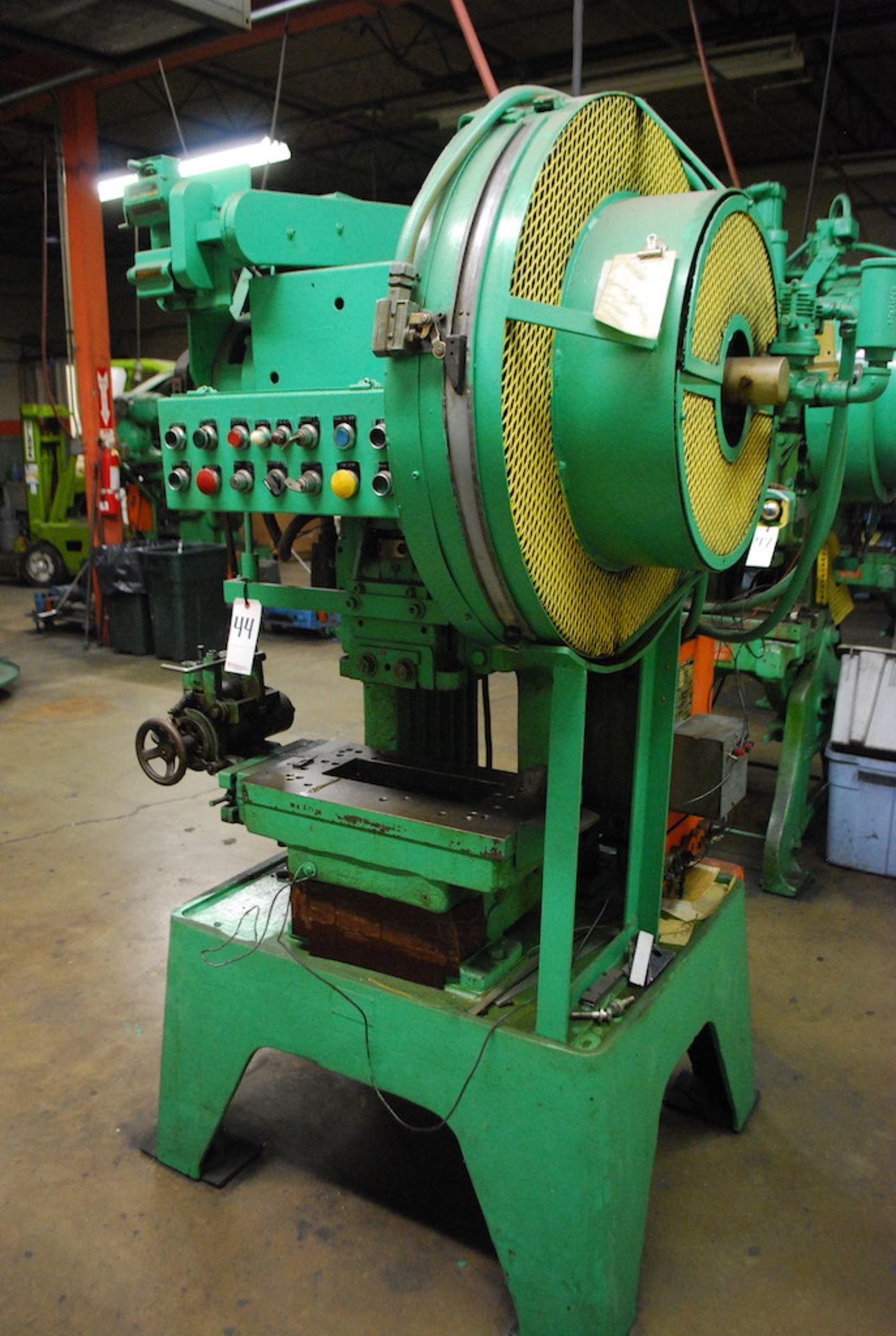 PERKINS 20 TON MODEL 351B PUNCH PRESS: S/N 28983; 2-1/2” ADJ.; 8” SH; 1” STROKE; 11” X 21” BED AREA; - Image 2 of 4